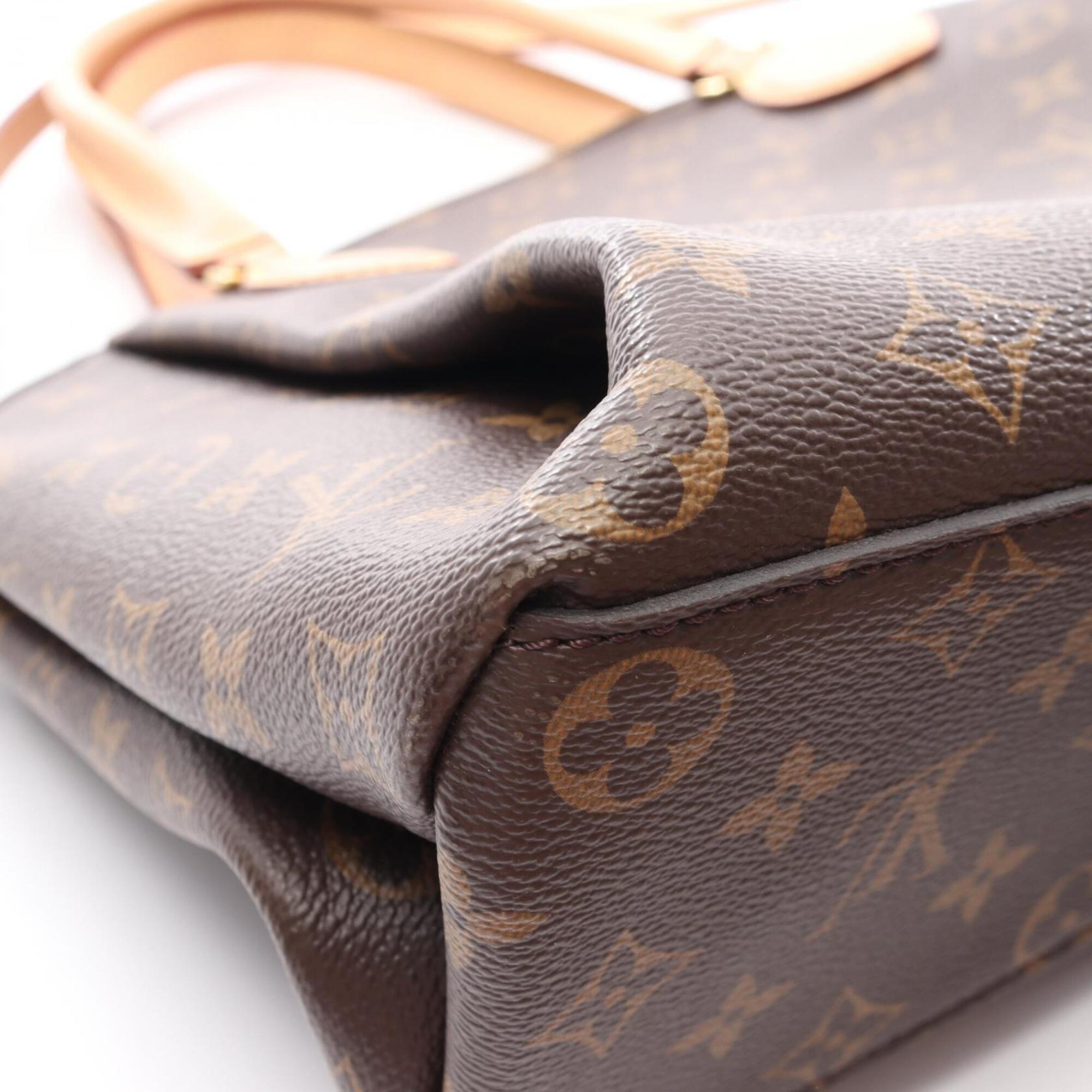 Louis Vuitton Brown Coated Canvas Pvc Monogram Leather Handbag (Pre-Owned)