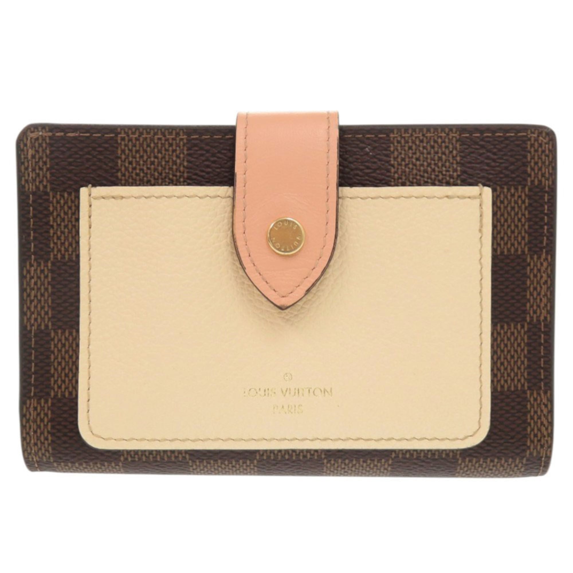Louis Vuitton Brown Damier Canvas Damier Canvas Wallet (Bi-Fold) (Pre-Owned)