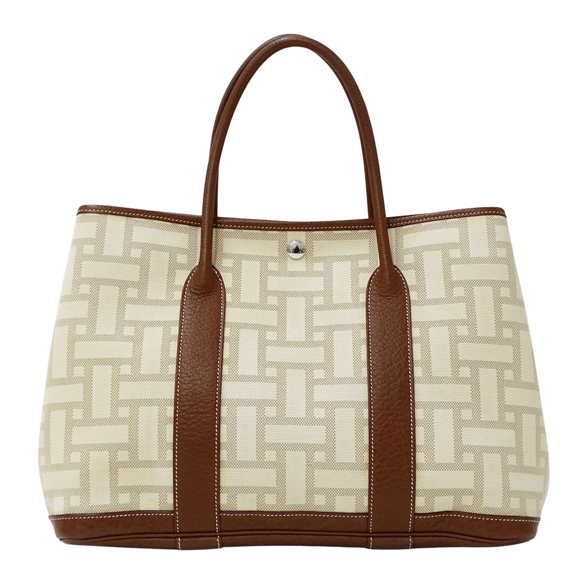 Hermes Brown Handbag Tote Bag (Pre-Owned)