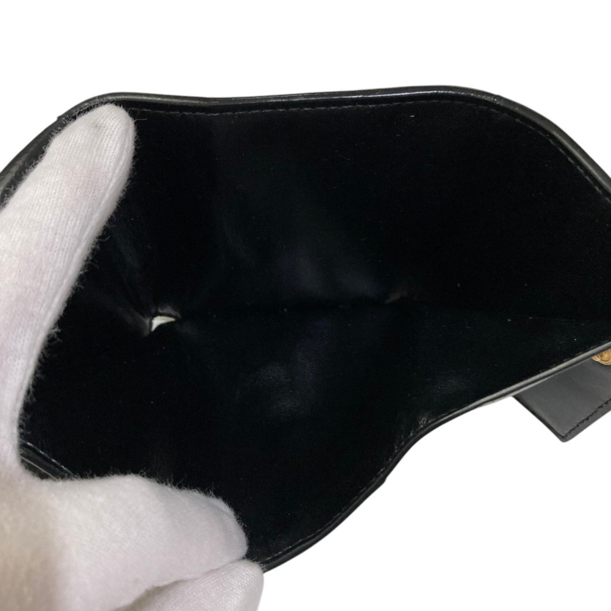 Bottega Veneta Intrecciato Black Wallet (Tri-Fold) (Pre-Owned)