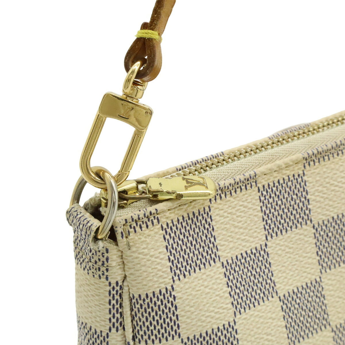 Louis Vuitton Damier Azur Ivory Damier Azur Handbag Pochette (Pre-Owned)