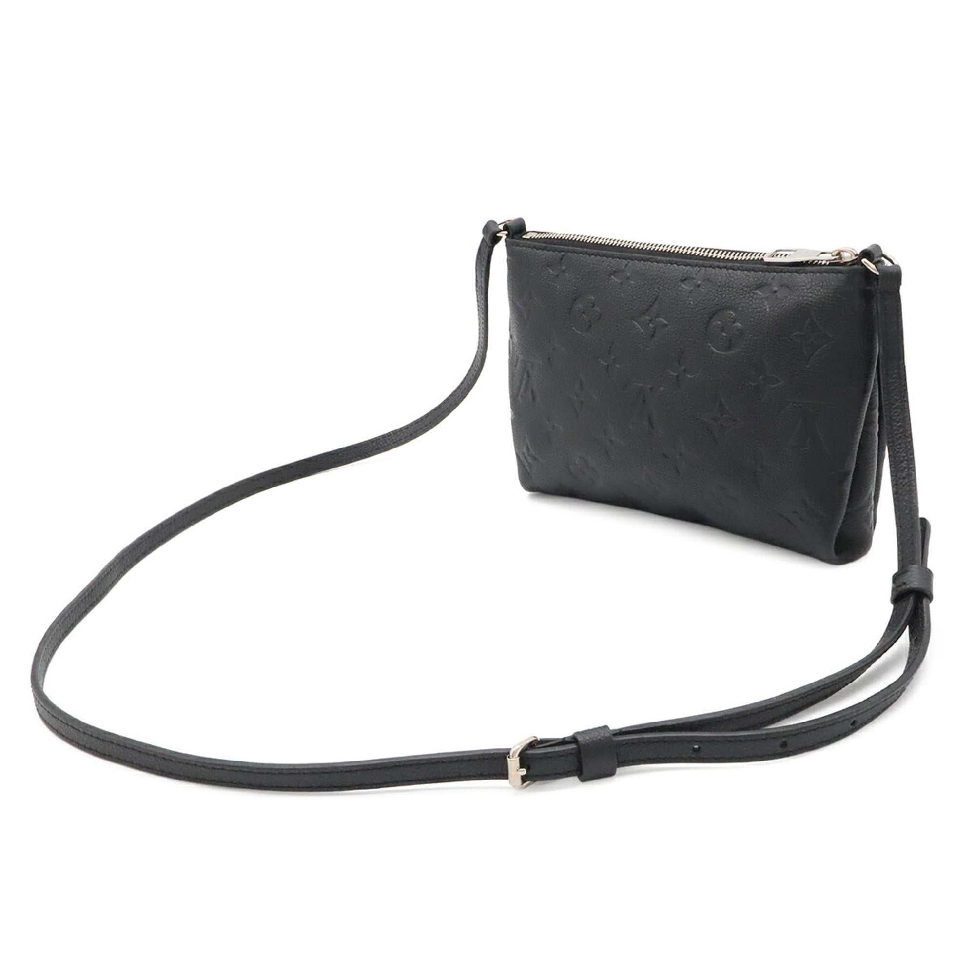 Louis Vuitton Black Noir Monogram Empreinte Pochette Shoulder Bag (Pre-Owned)