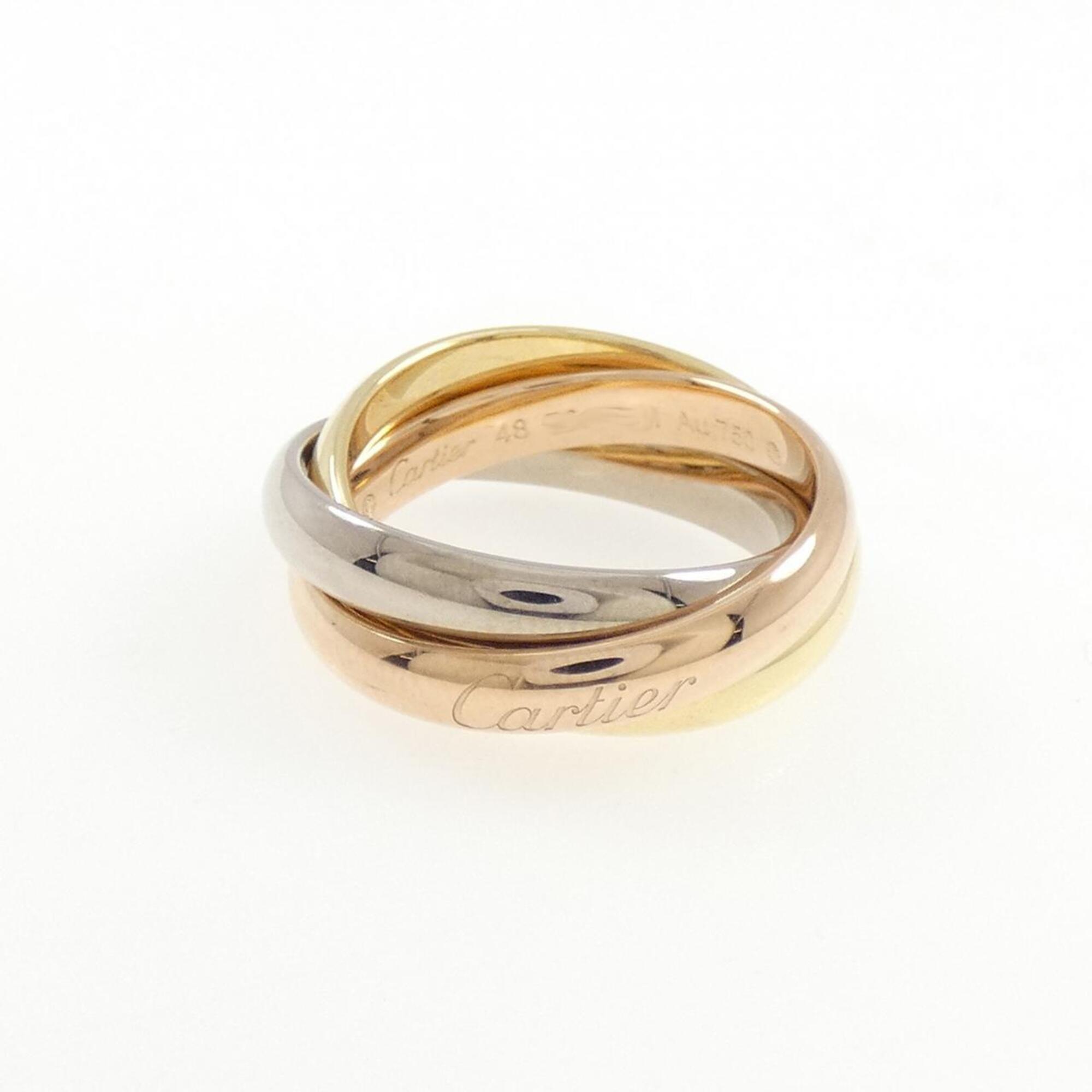 Cartier Yellow Gold (18K) Pink Gold (18K) White Gold (18K) Band Ring (Pre-Owned)