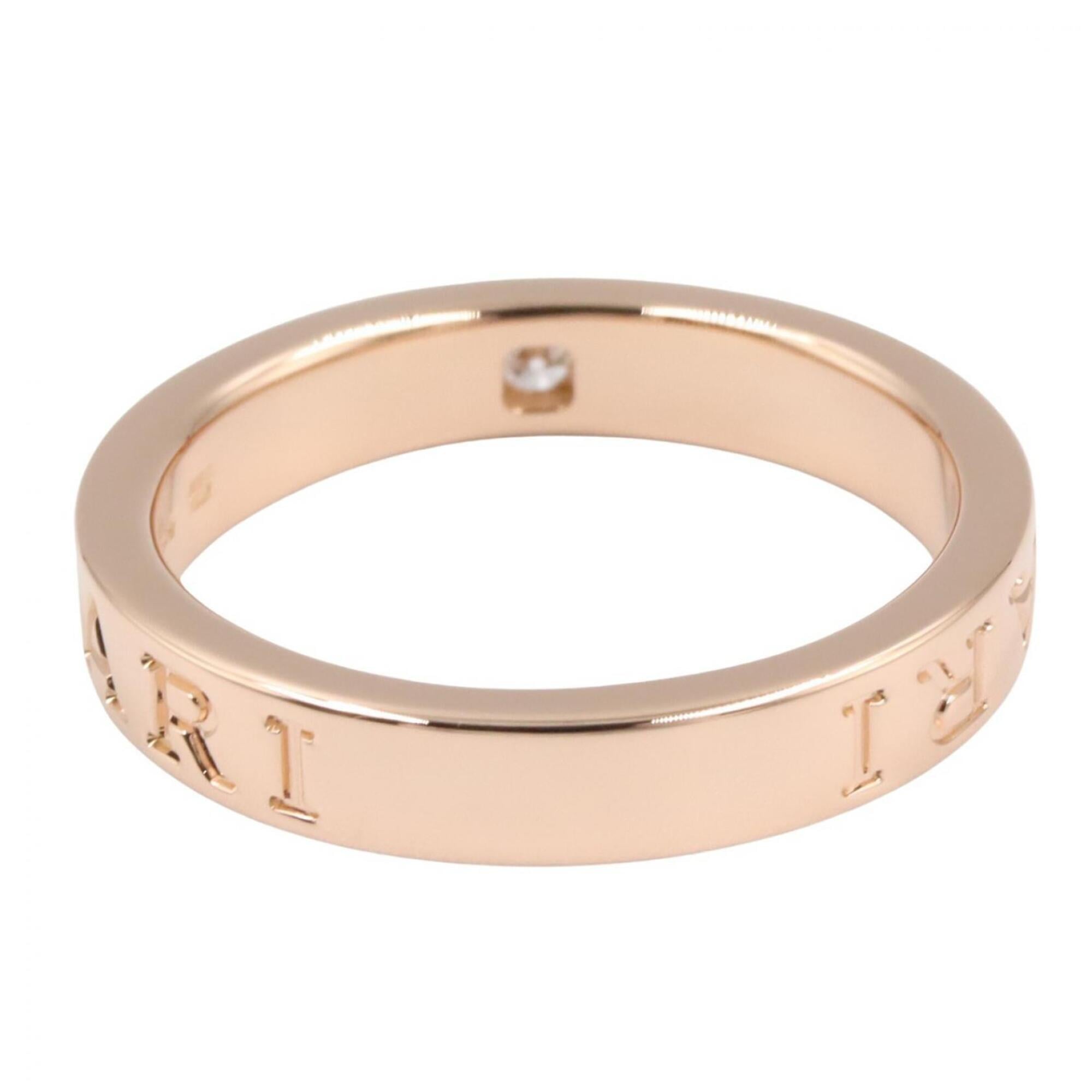 Bvlgari Gold Clear Pink Gold (18K) Band Ring (Pre-Owned)