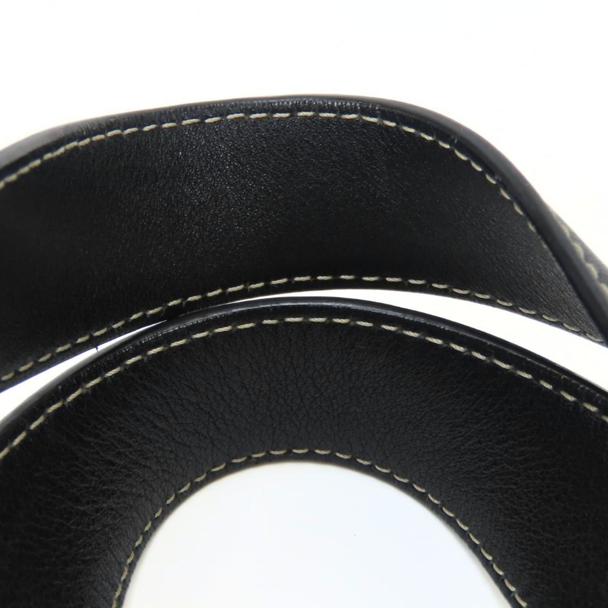 Celine Macadam Black Gray Canvas Leather Tote Bag (Pre-Owned)