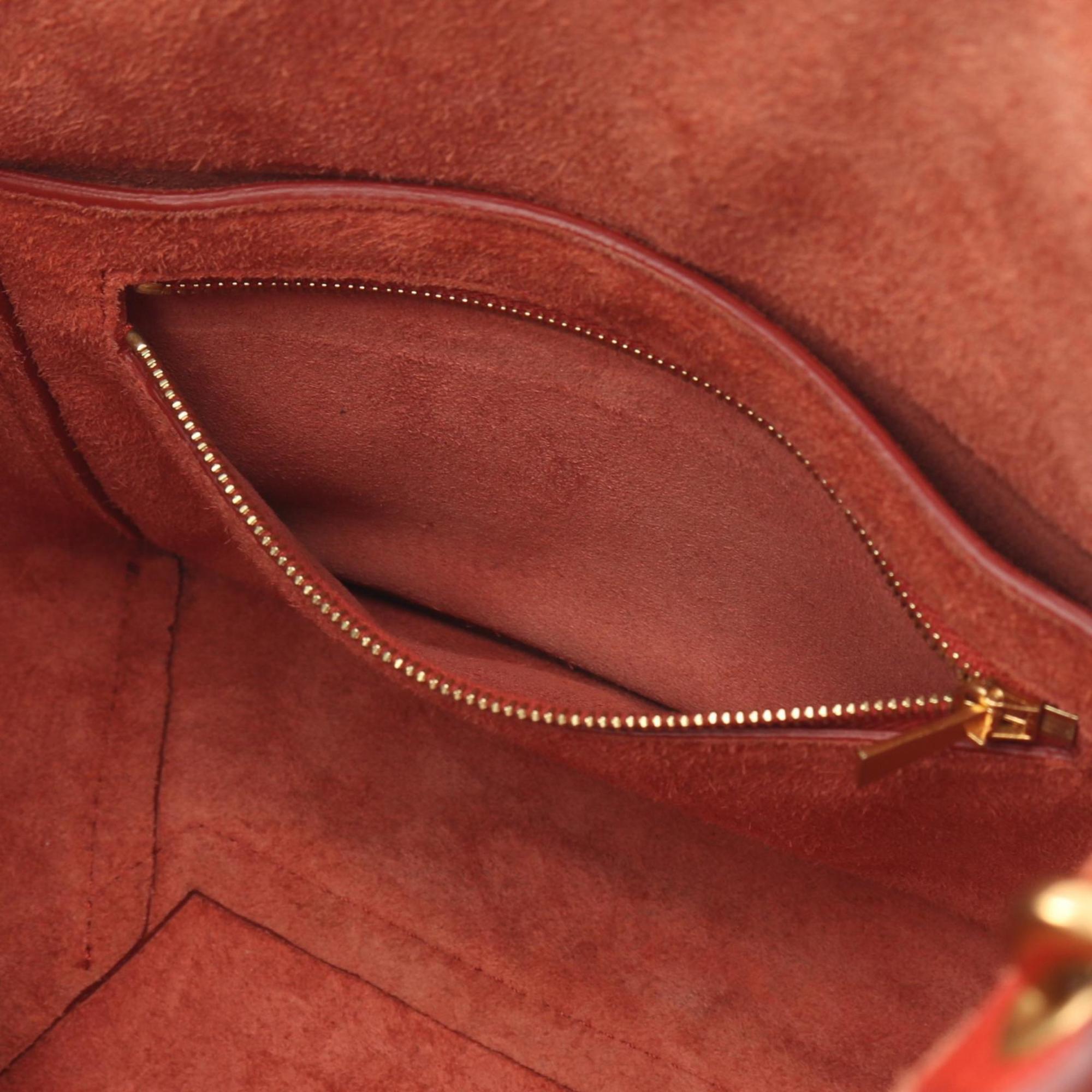 Celine Red Color Leather Handbag Shoulder Bag (Pre-Owned)