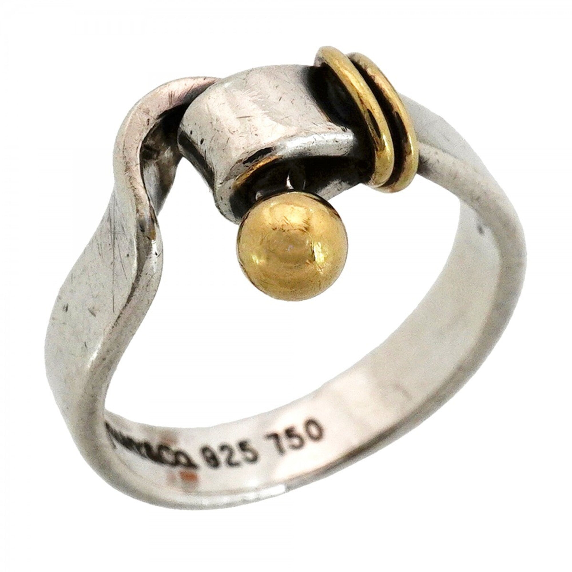 Tiffany Yellow Gold (18K) Silver 925 Band Ring (Pre-Owned)