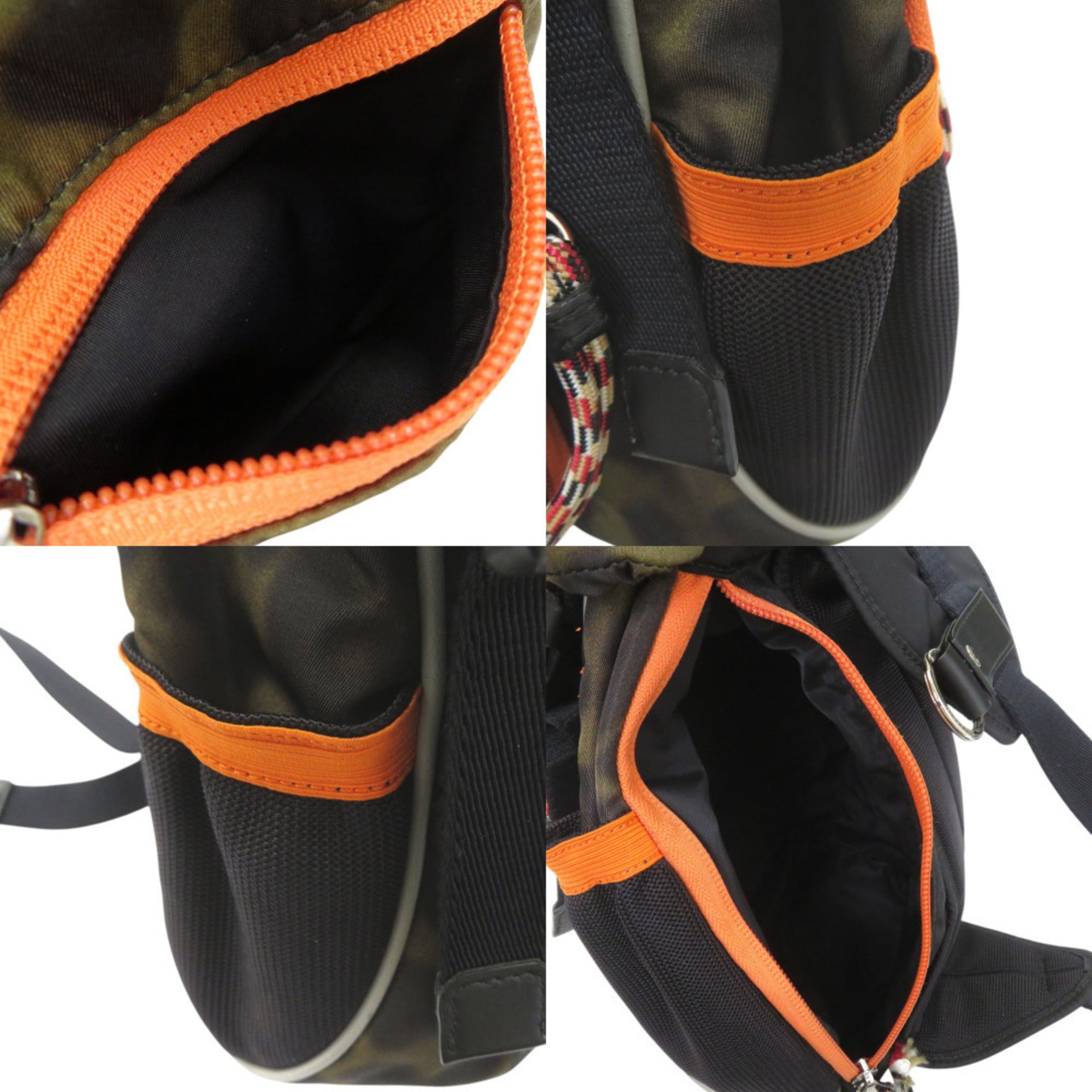 Burberry Khaki Nylon Sling Bag (Pre-Owned)