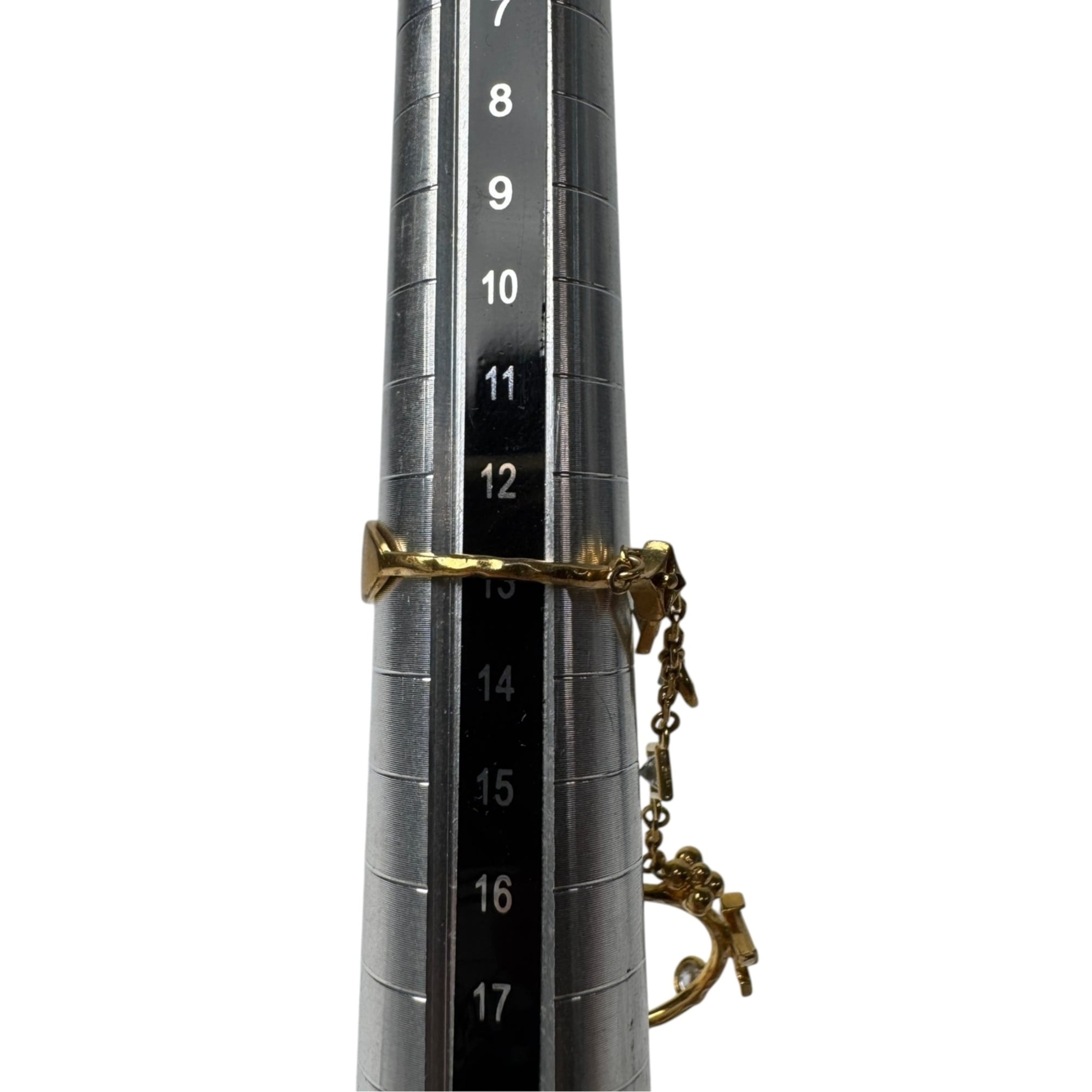 Louis Vuitton Gold Gold Plating Band Ring (Pre-Owned)