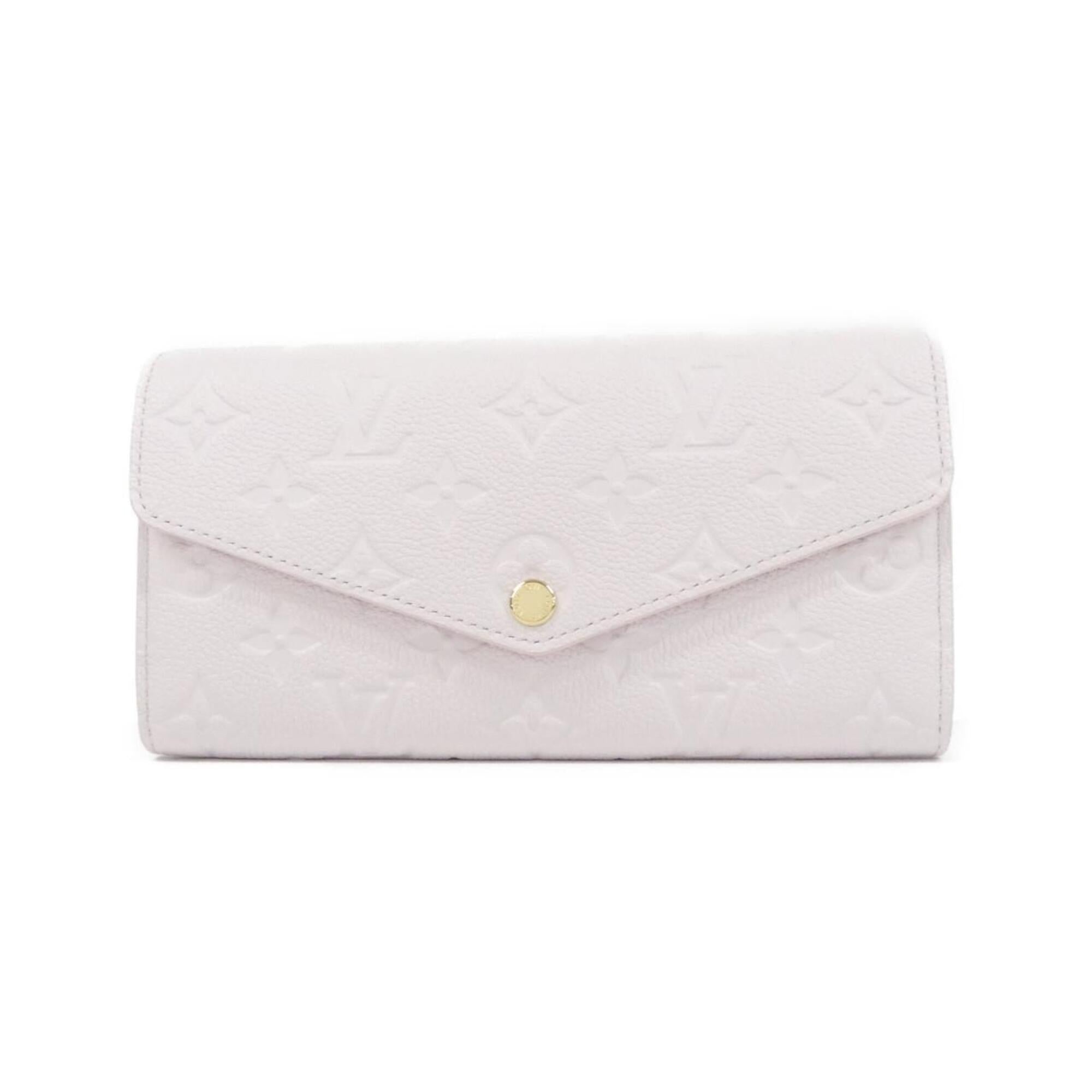 Louis Vuitton Pink Leather Long Wallet (Bi-Fold) (Pre-Owned)