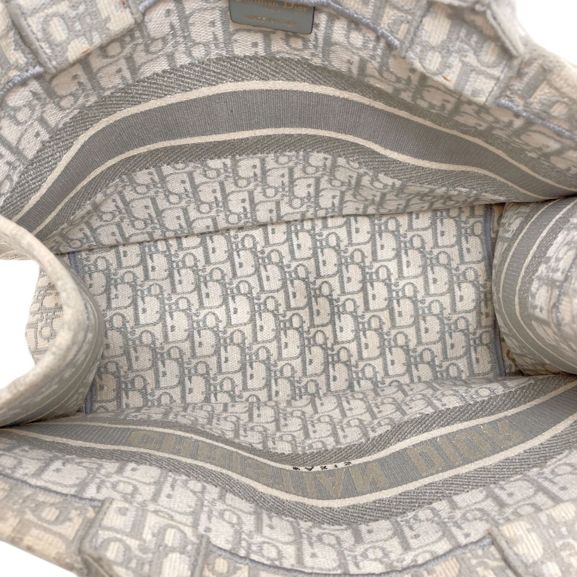 Christian Dior Gray Canvas Tote Bag (Pre-Owned)