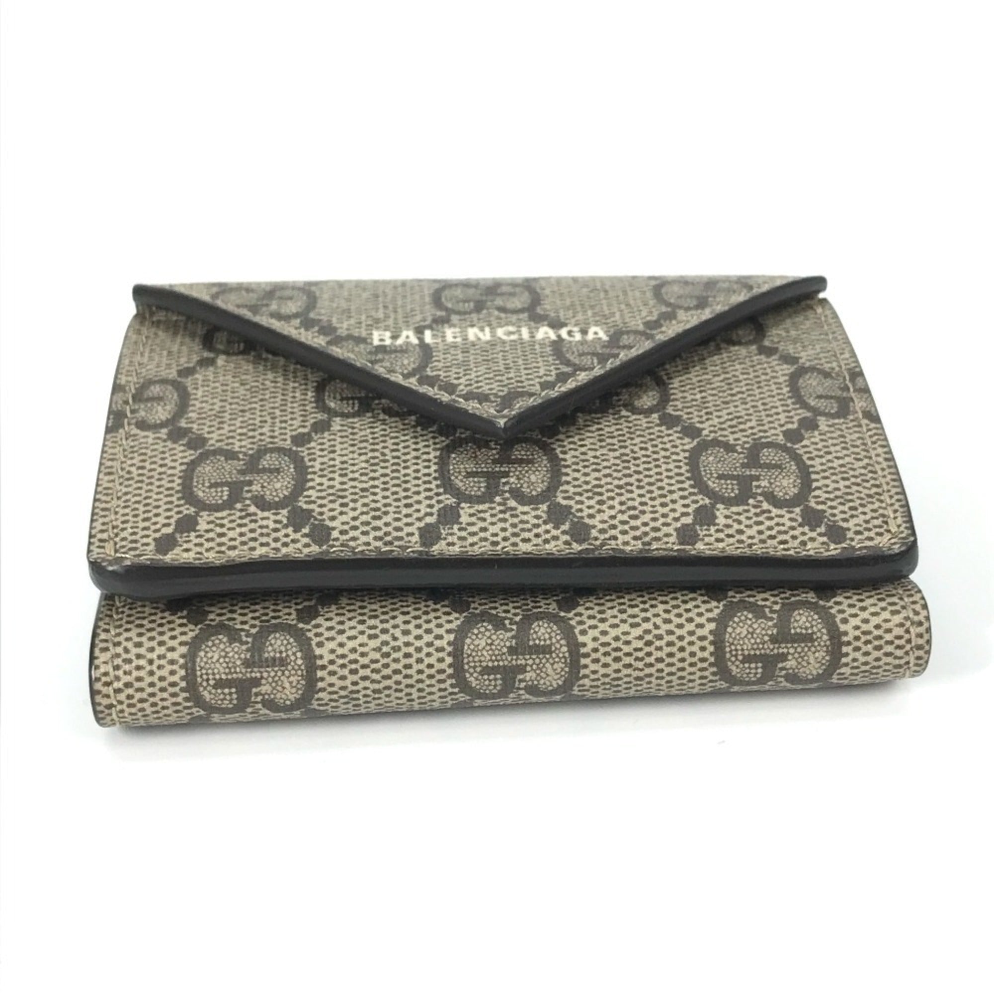 Gucci Beige White Gg Supreme Wallet (Tri-Fold) (Pre-Owned)