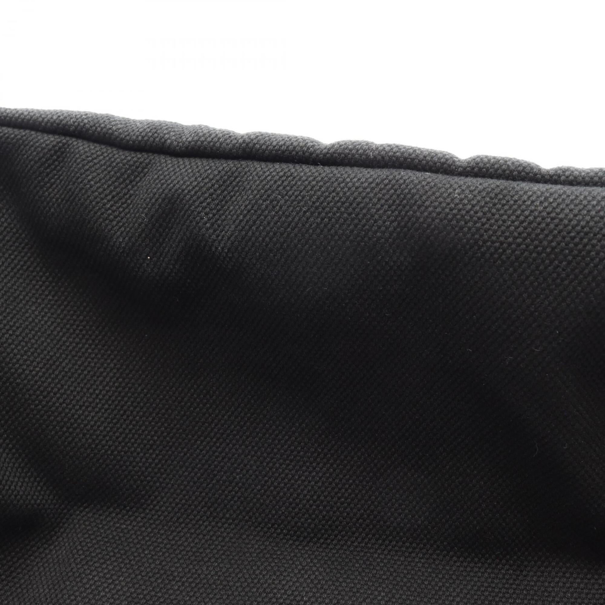 Prada Canapa Black Canvas Handbag Tote Bag (Pre-Owned)