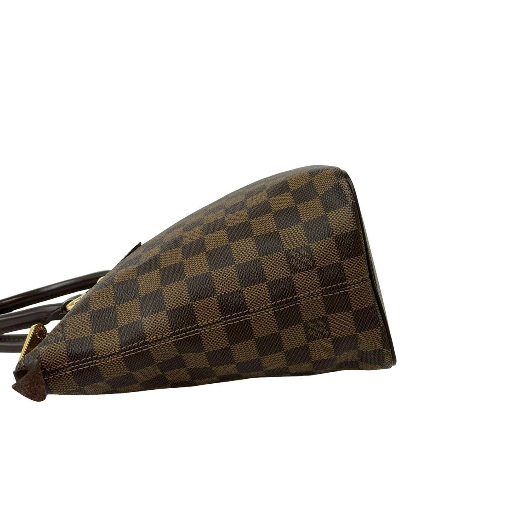 Louis Vuitton Brown Leather Pvc Handbag Tote Bag (Pre-Owned)