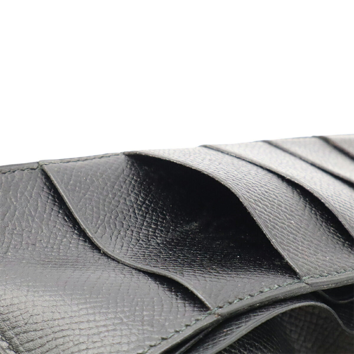 Hermes Black Epsom Leather Long Bill Wallet (Bi-Fold) (Pre-Owned)