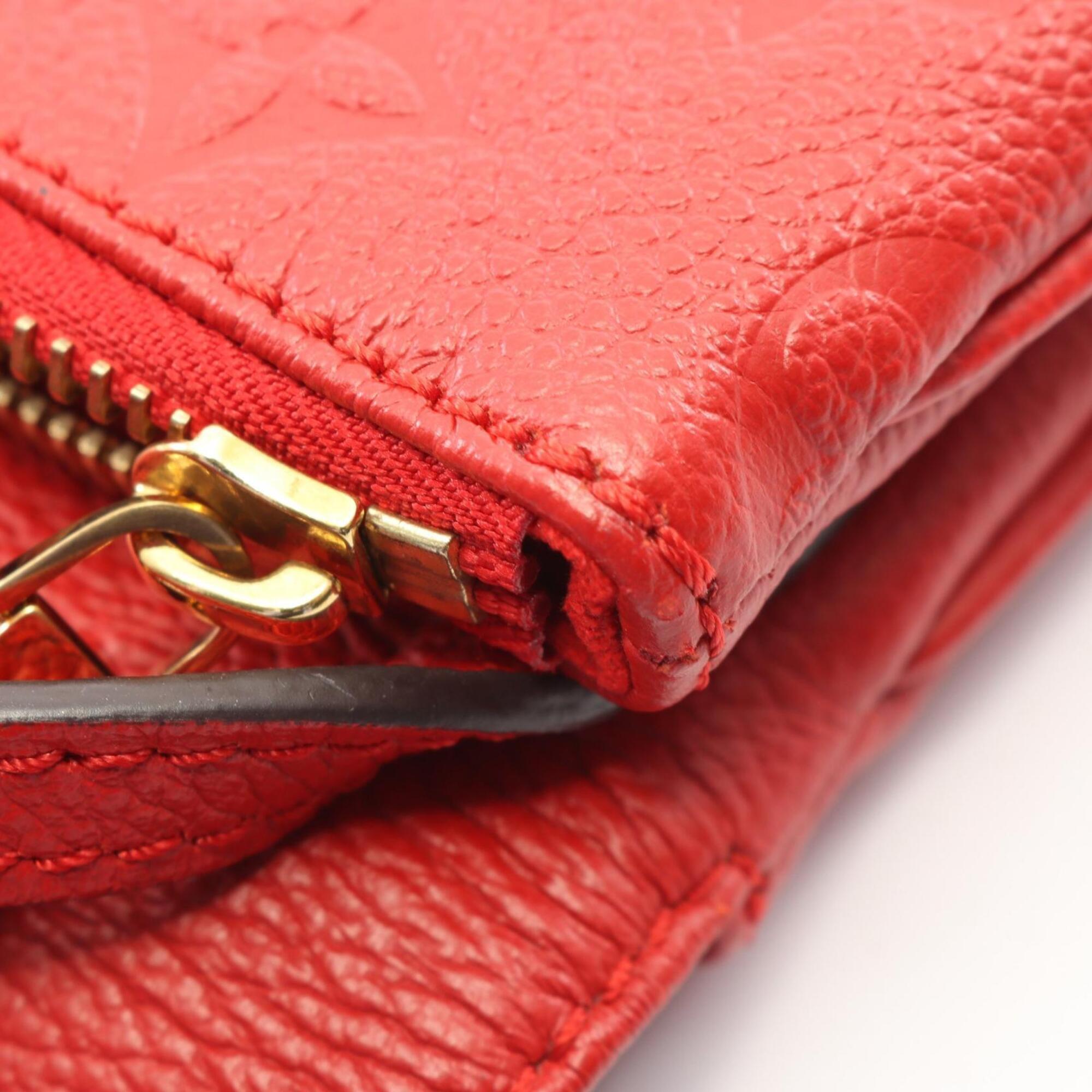 Louis Vuitton Cerise Red Color Monogram Empreinte Handbag Shoulder Bag (Pre-Owned)