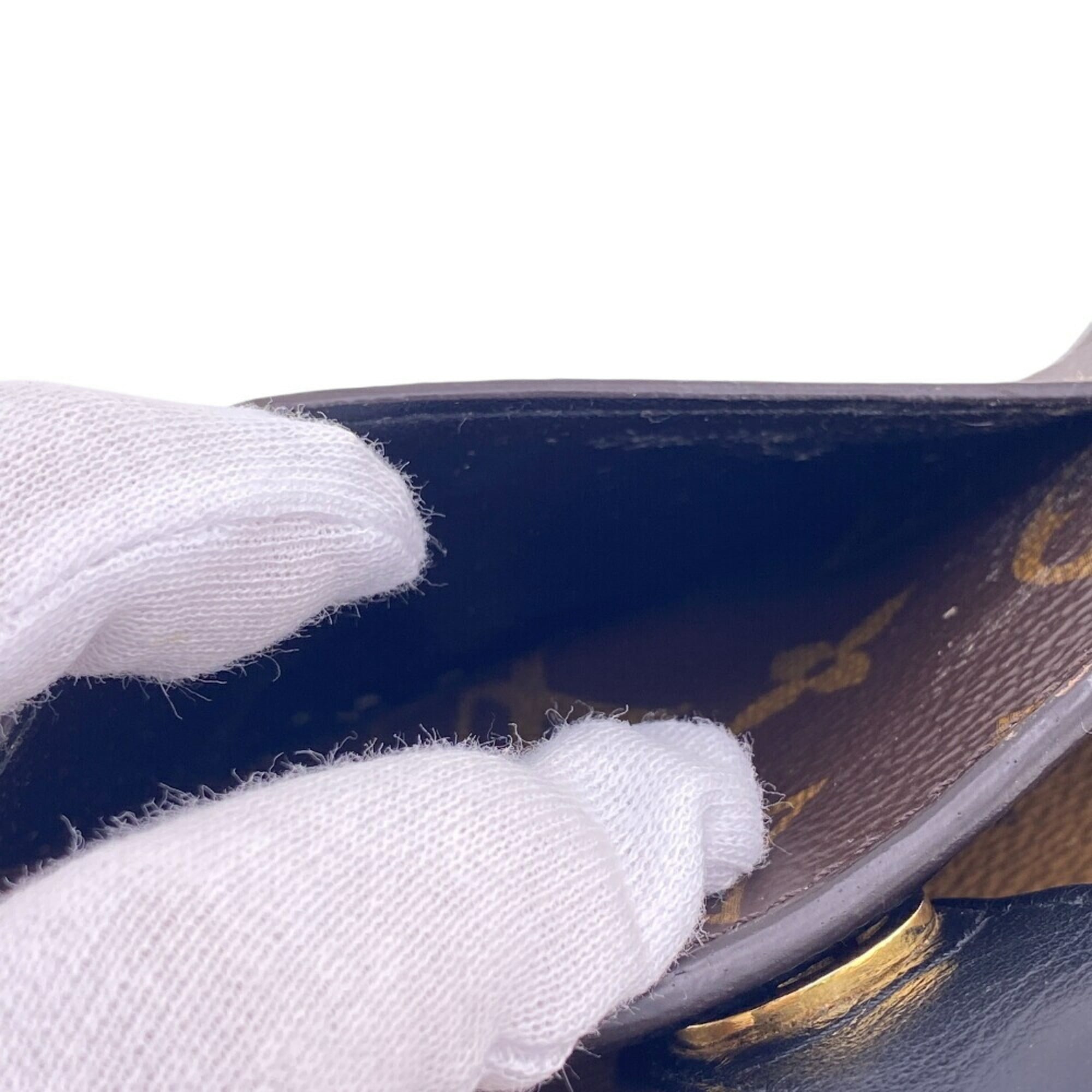Louis Vuitton Brown Leather Wallet (Bi-Fold) (Pre-Owned)