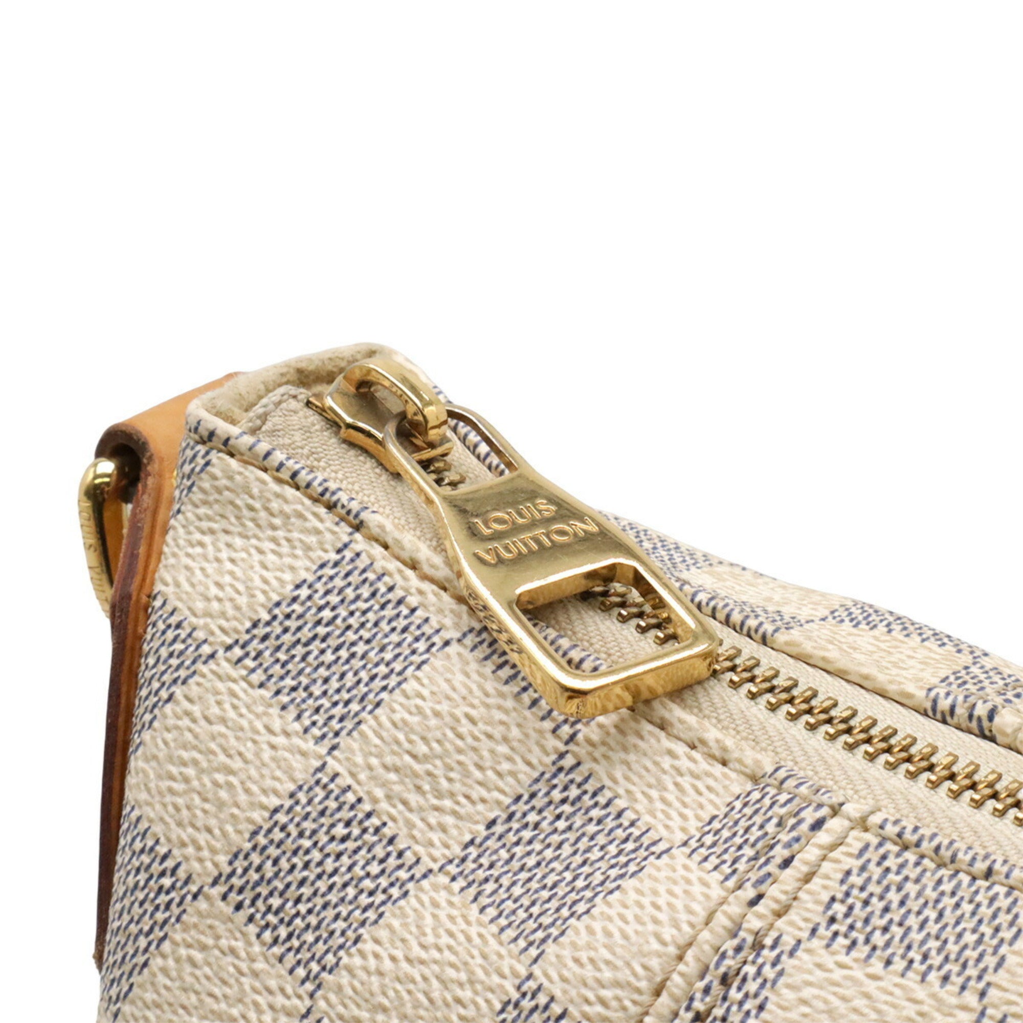 Louis Vuitton Ivory Damier Azur Canvas Pvc Coated Canvas Handbag Tote Bag (Pre-Owned)