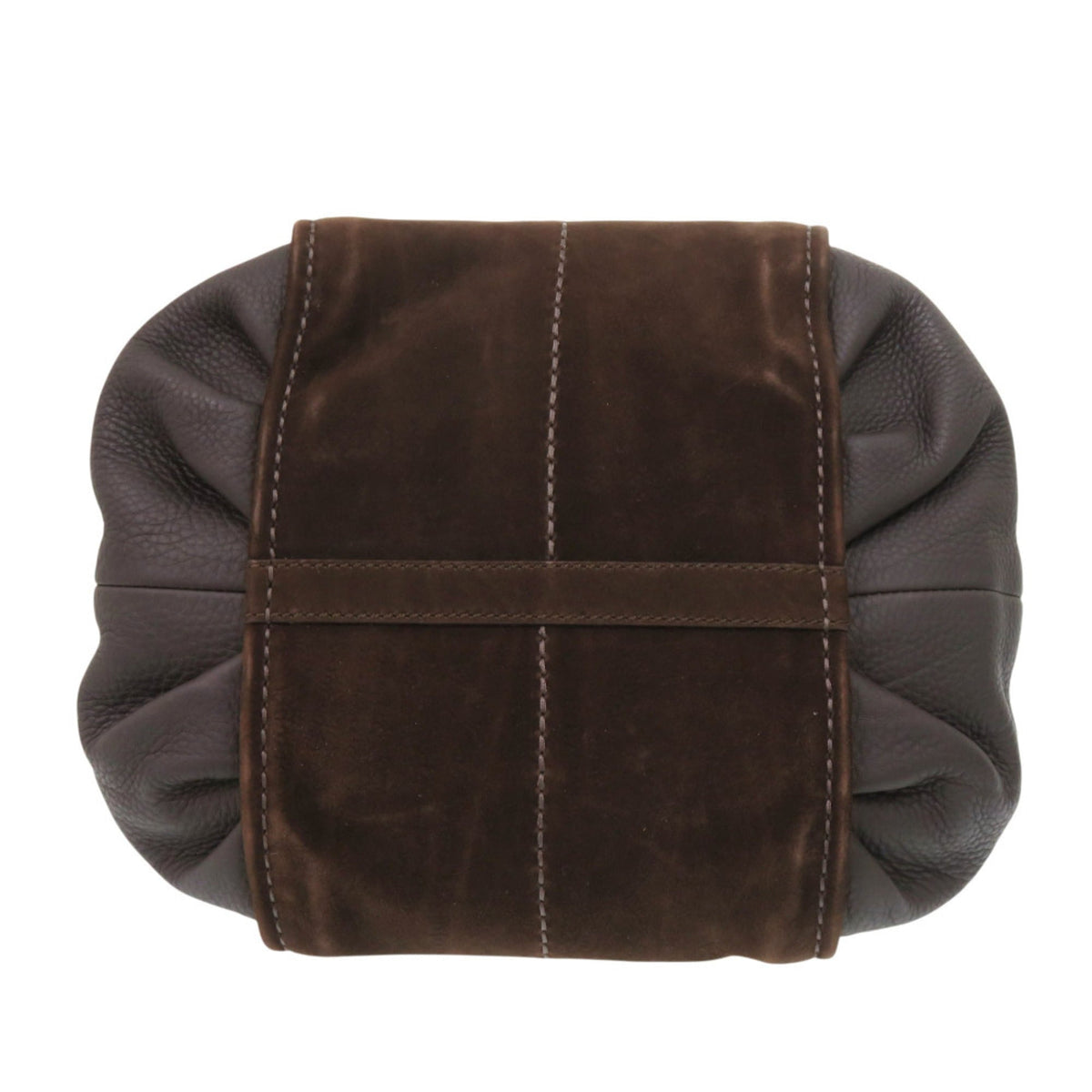 Tod's Brown Suede Leather Shoulder Bag Tote Bag (Pre-Owned)