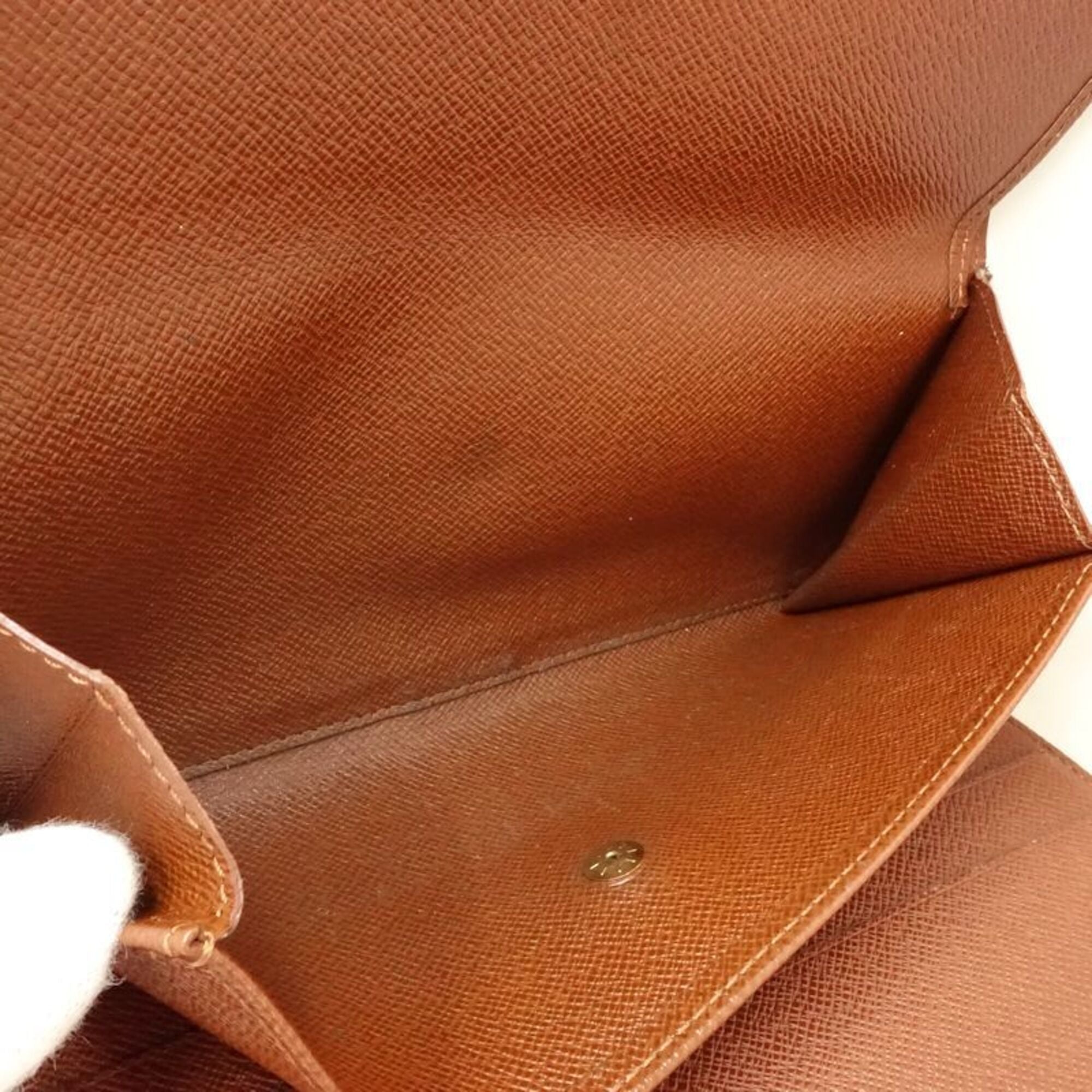 Louis Vuitton Brown Canvas Long Wallet (Bi-Fold) (Pre-Owned)
