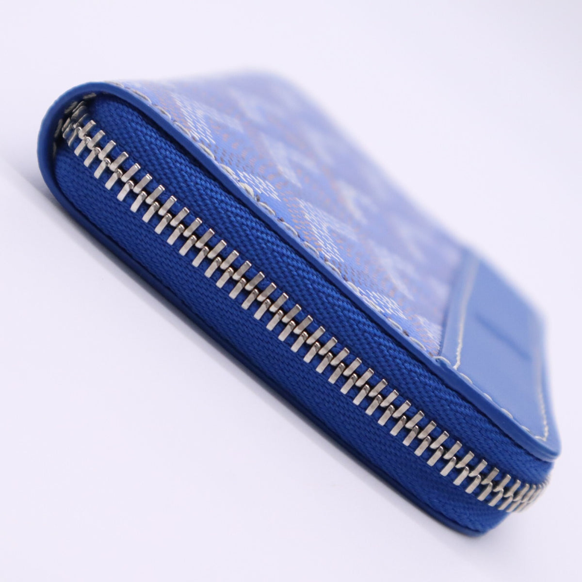 Goyard Blue Multi-Color Coated Canvas Leather Wallet (Bi-Fold) (Pre-Owned)