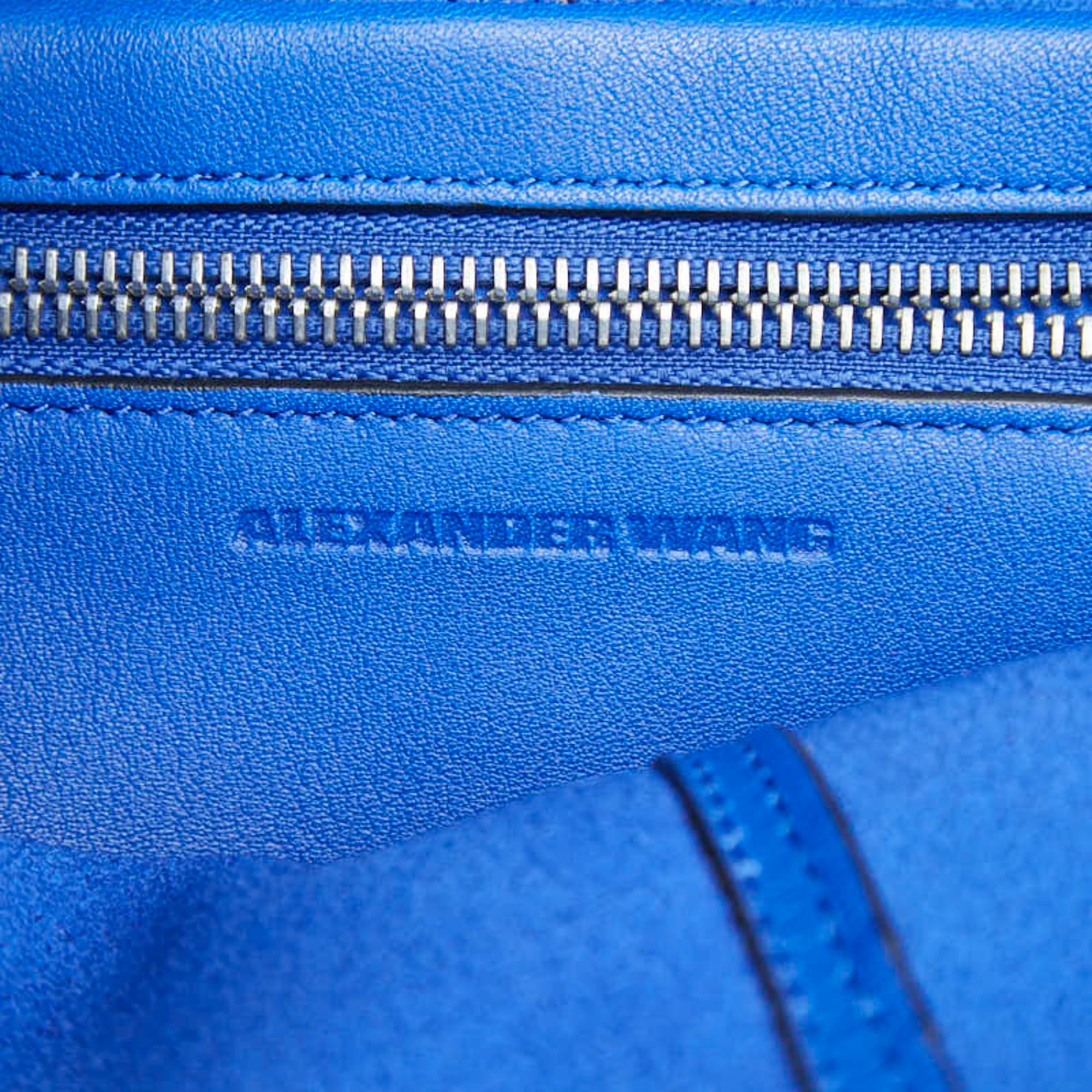 Alexander Wang Blue Leather Handbag Shoulder Bag (Pre-Owned)