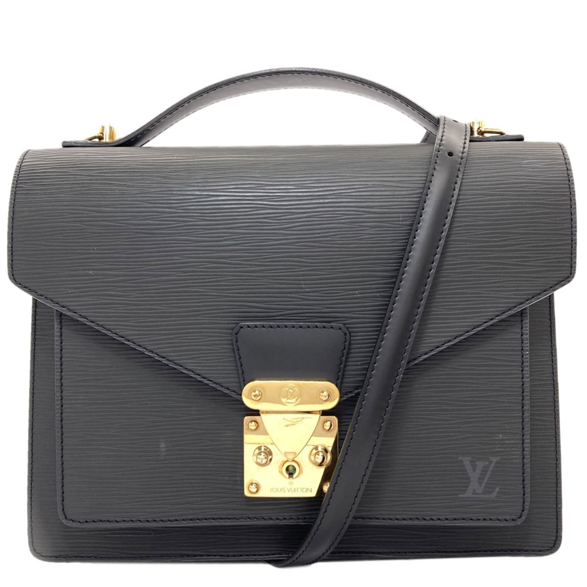 Louis Vuitton Noir Epi Leather Handbag (Pre-Owned)