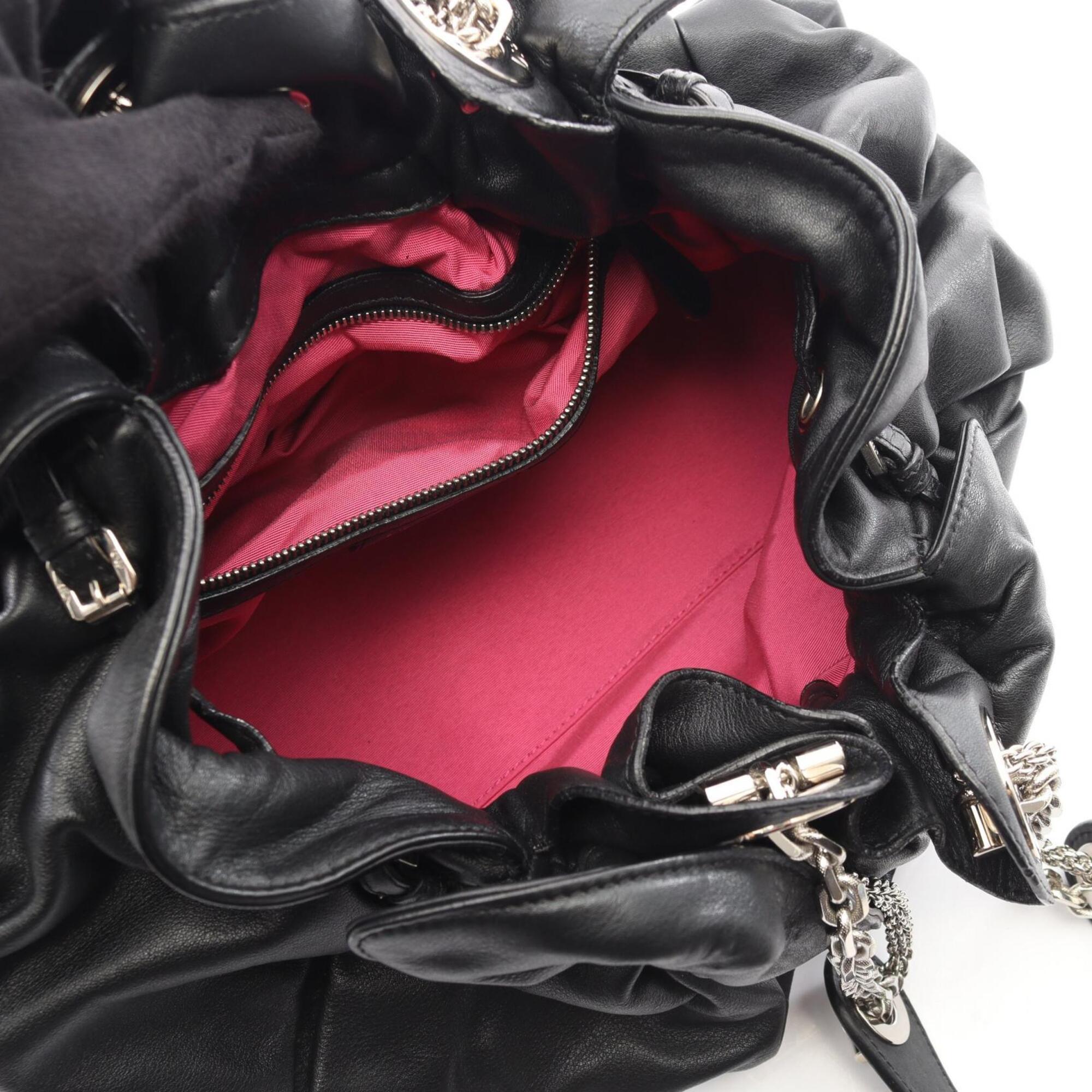 Christian Dior Black Leather Handbag (Pre-Owned)