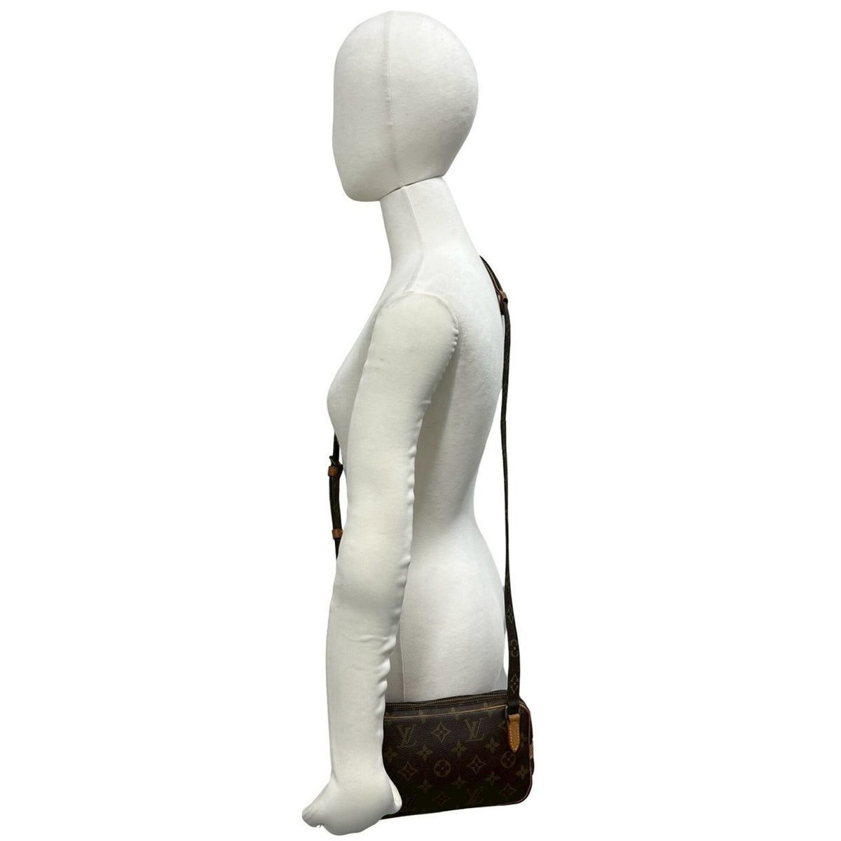 Louis Vuitton Brown Leather Pvc Shoulder Bag (Pre-Owned)