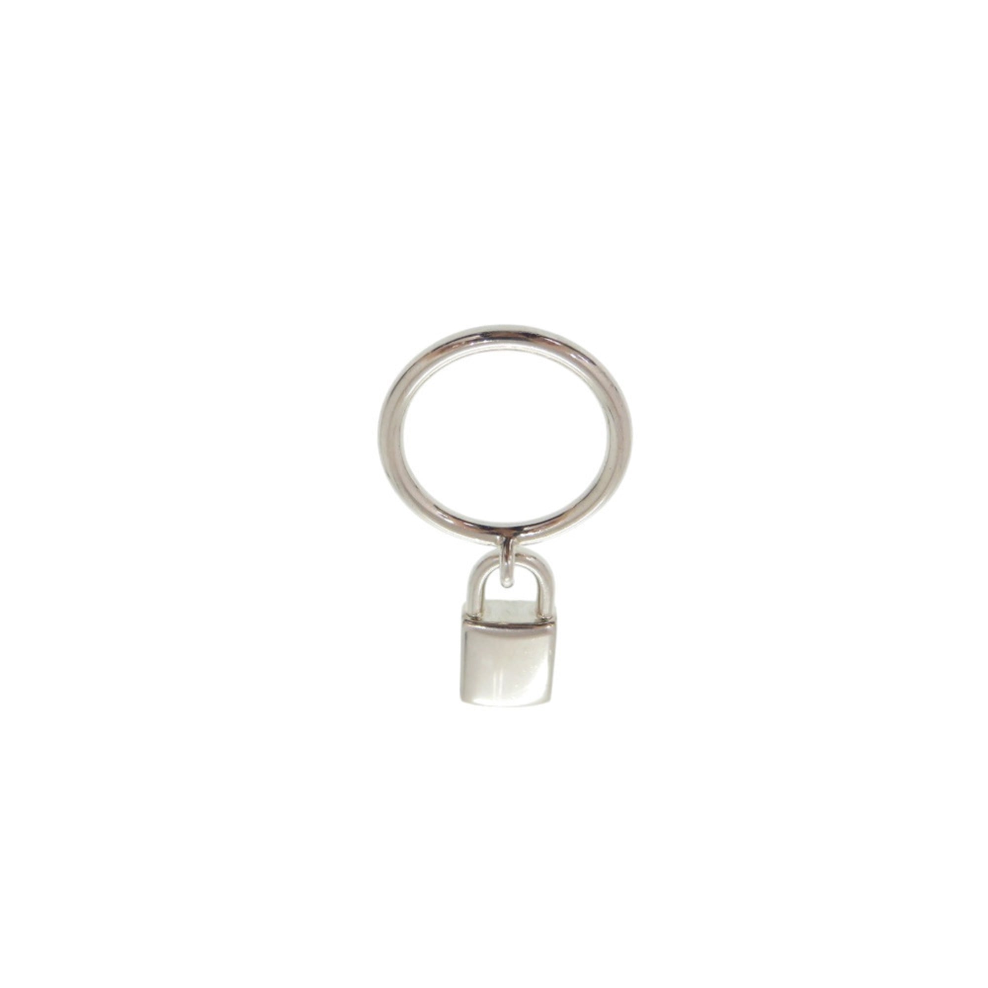 Hermes Silver Silver 925 Band Ring (Pre-Owned)