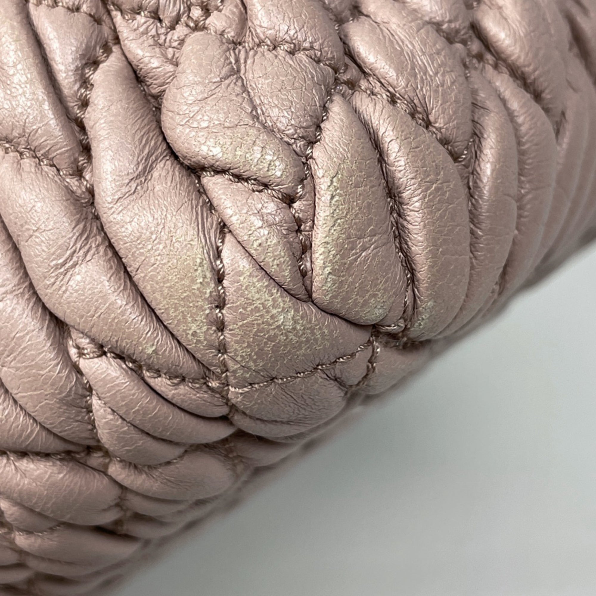 Miu Miu Pink Leather Handbag Shoulder Bag (Pre-Owned)