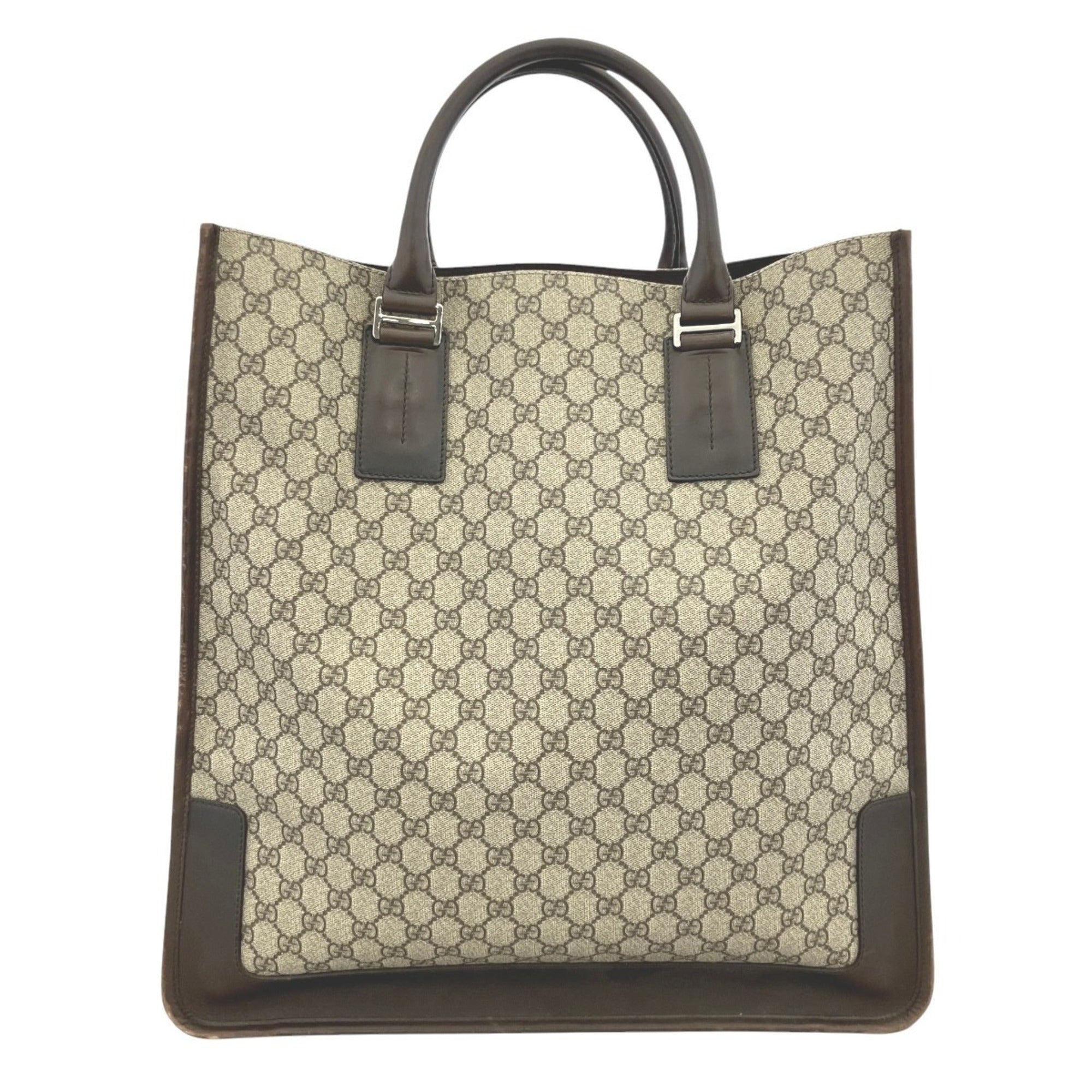 Gucci Brown Pvc Leather Tote Bag (Pre-Owned)
