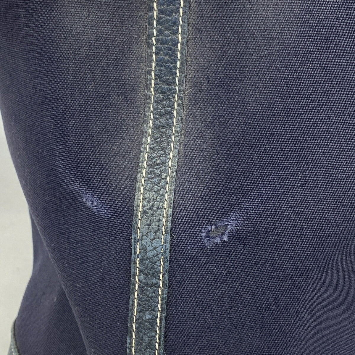 Hermes Navy Toile Officier Tote Bag (Pre-Owned)