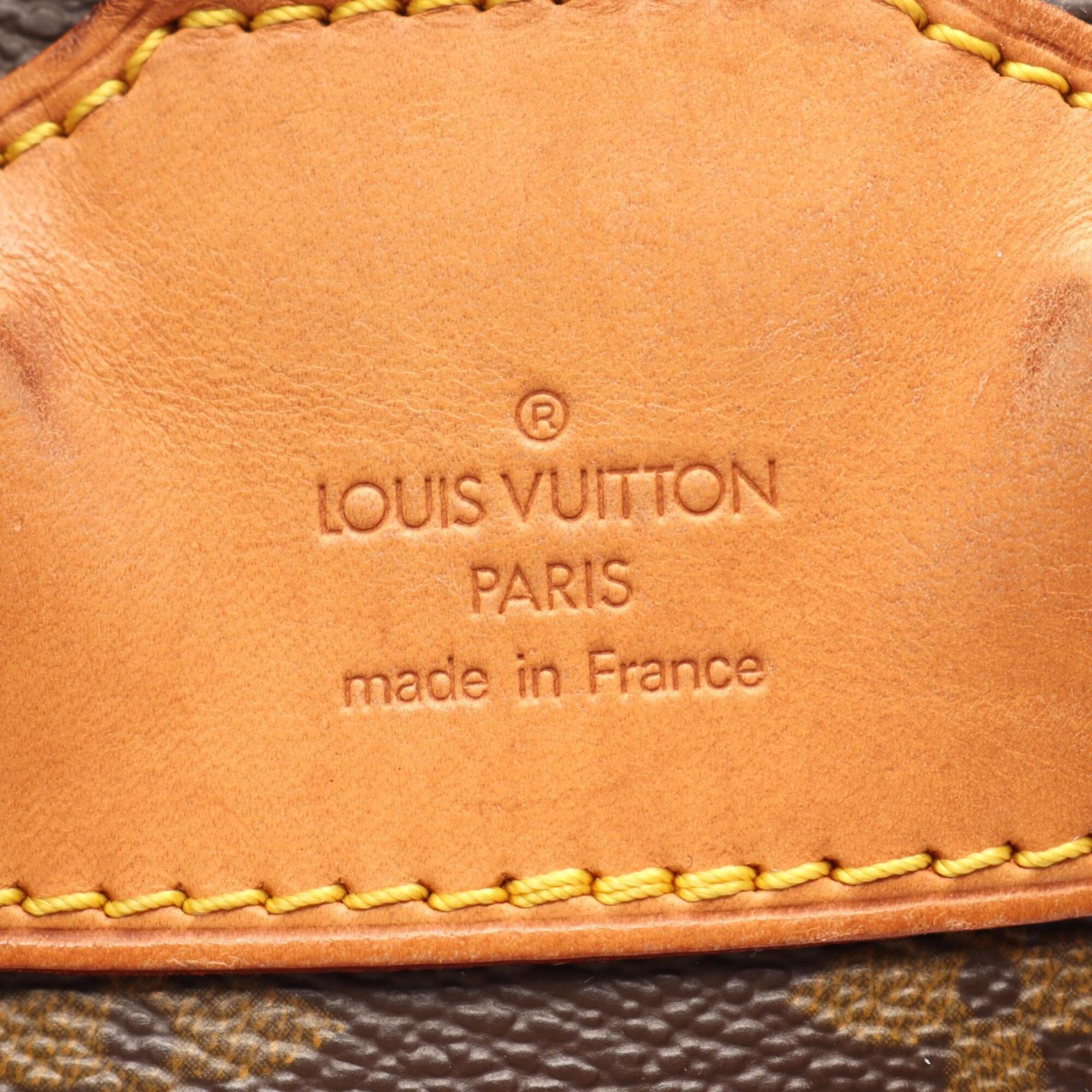 Louis Vuitton Brown Monogram Coated Canvas Backpack Handbag (Pre-Owned)