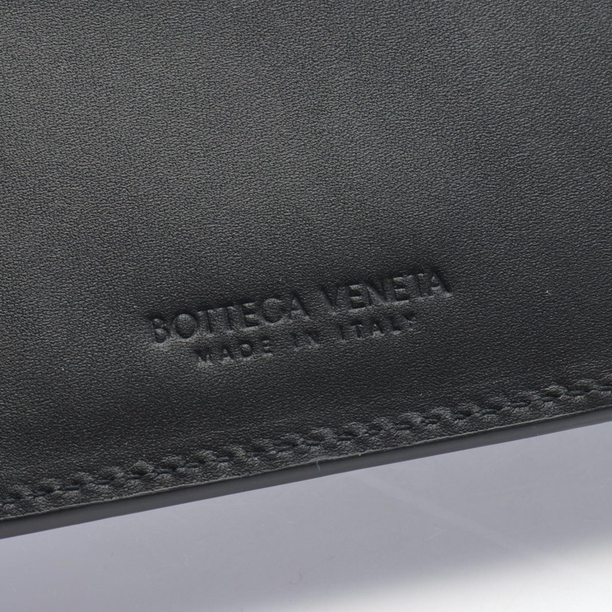 Bottega Veneta Black Intrecciato Coin Purse/Coin Case (Pre-Owned)