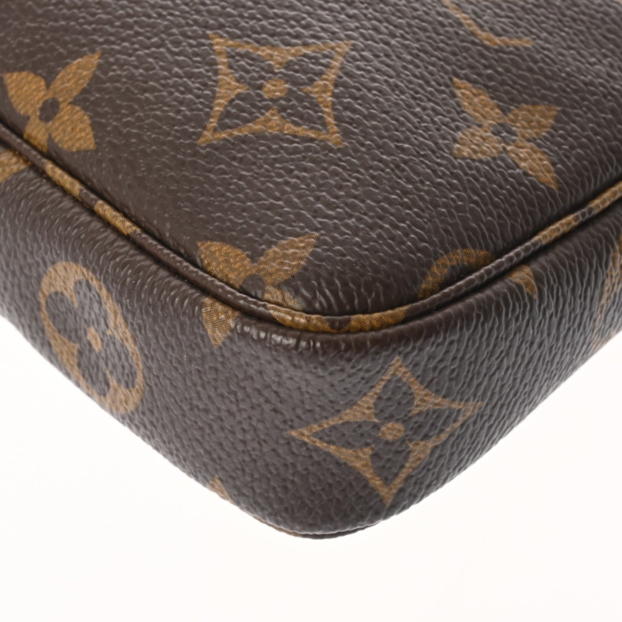 Louis Vuitton Brown Canvas Monogram Pochette Pouch (Pre-Owned)