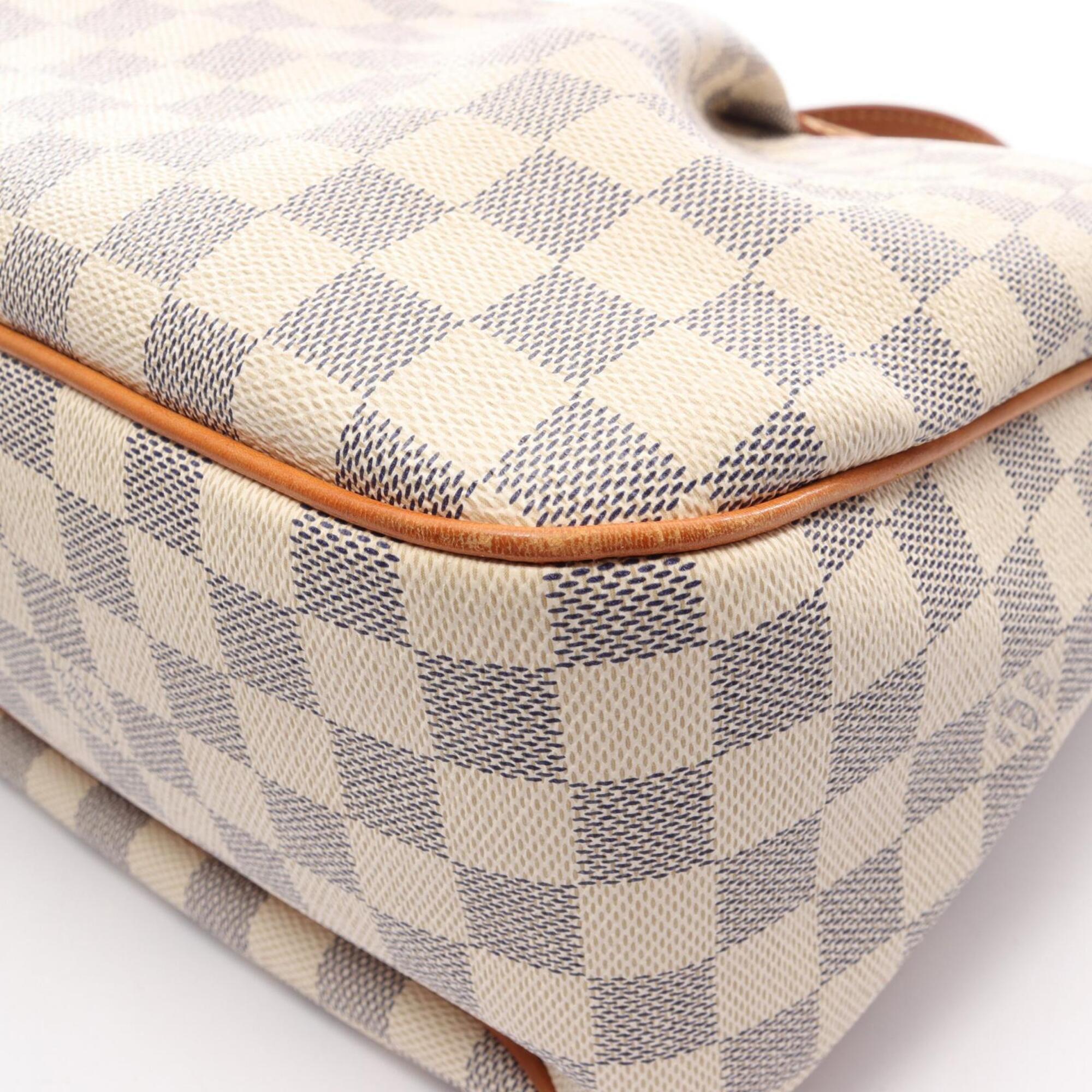 Louis Vuitton White Pvc Coated Canvas Leather Handbag Shoulder Bag (Pre-Owned)