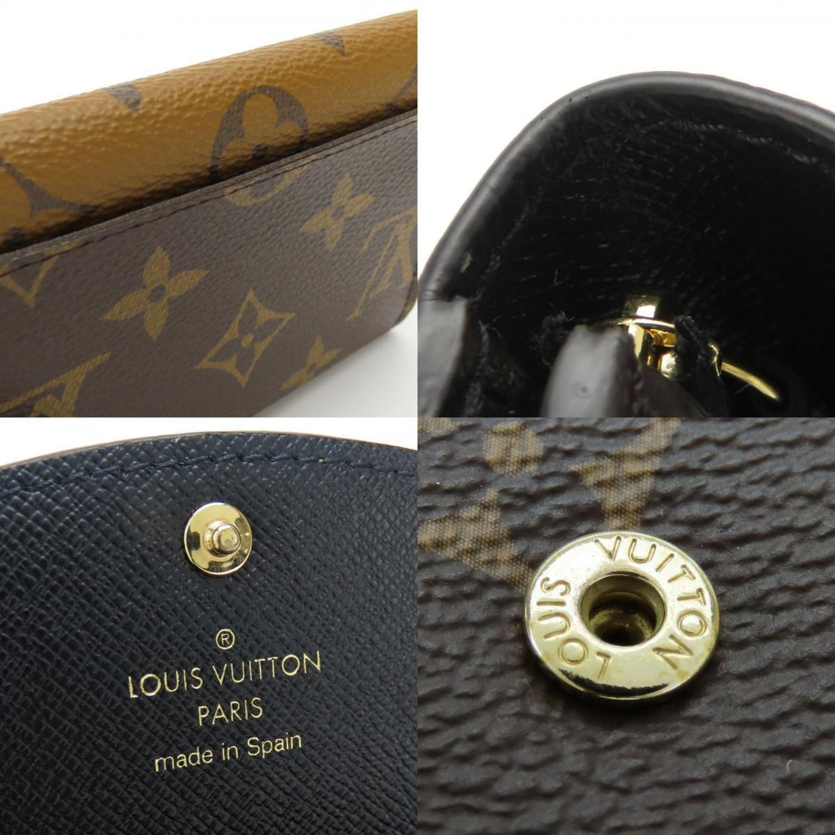 Louis Vuitton Brown Monogram Reverse Wallet (Bi-Fold) (Pre-Owned)