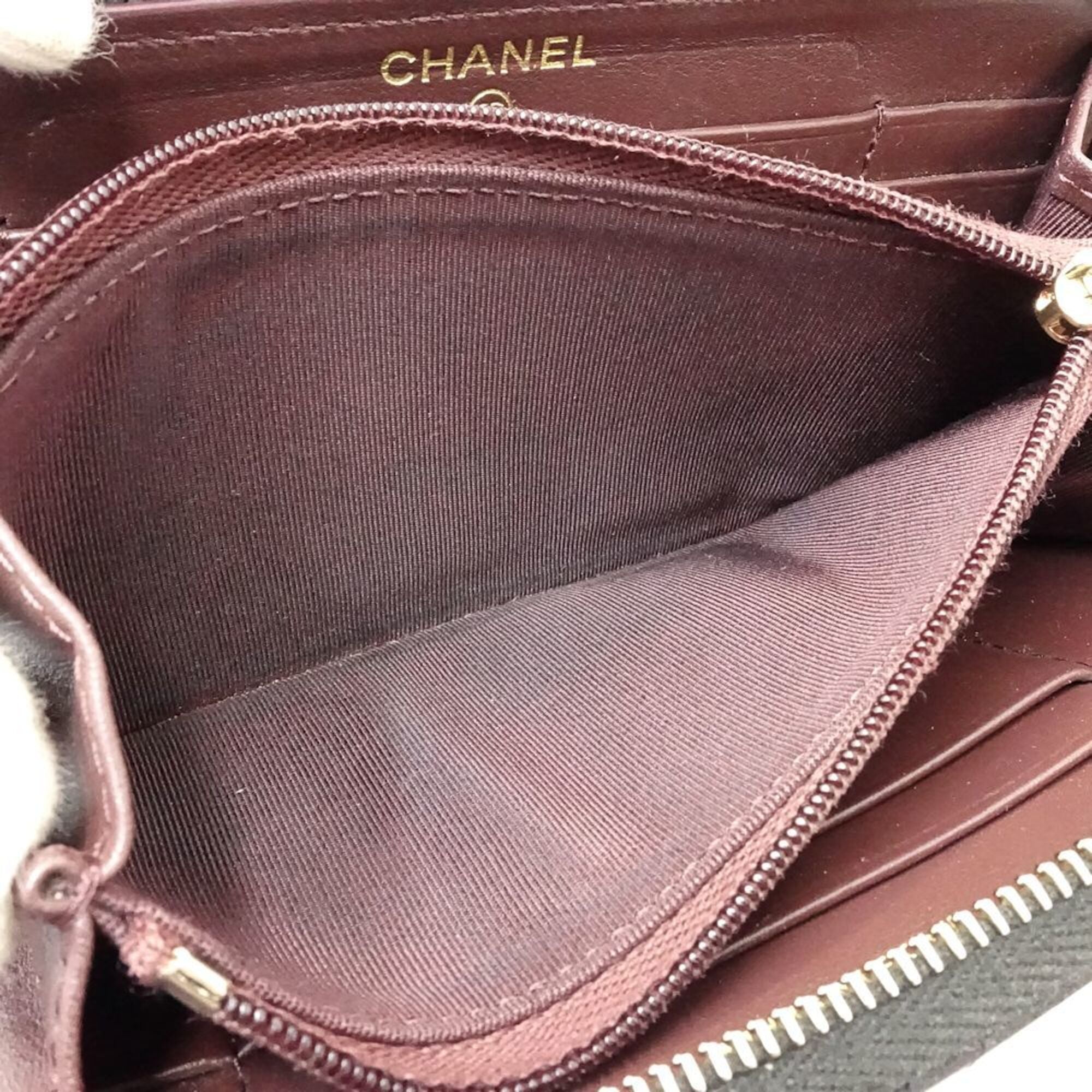 Chanel Black Grained Calfskin Coin Purse/Coin Case (Pre-Owned)