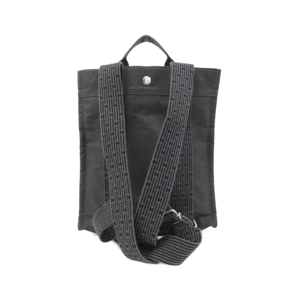 Hermes Black Canvas Backpack (Pre-Owned)