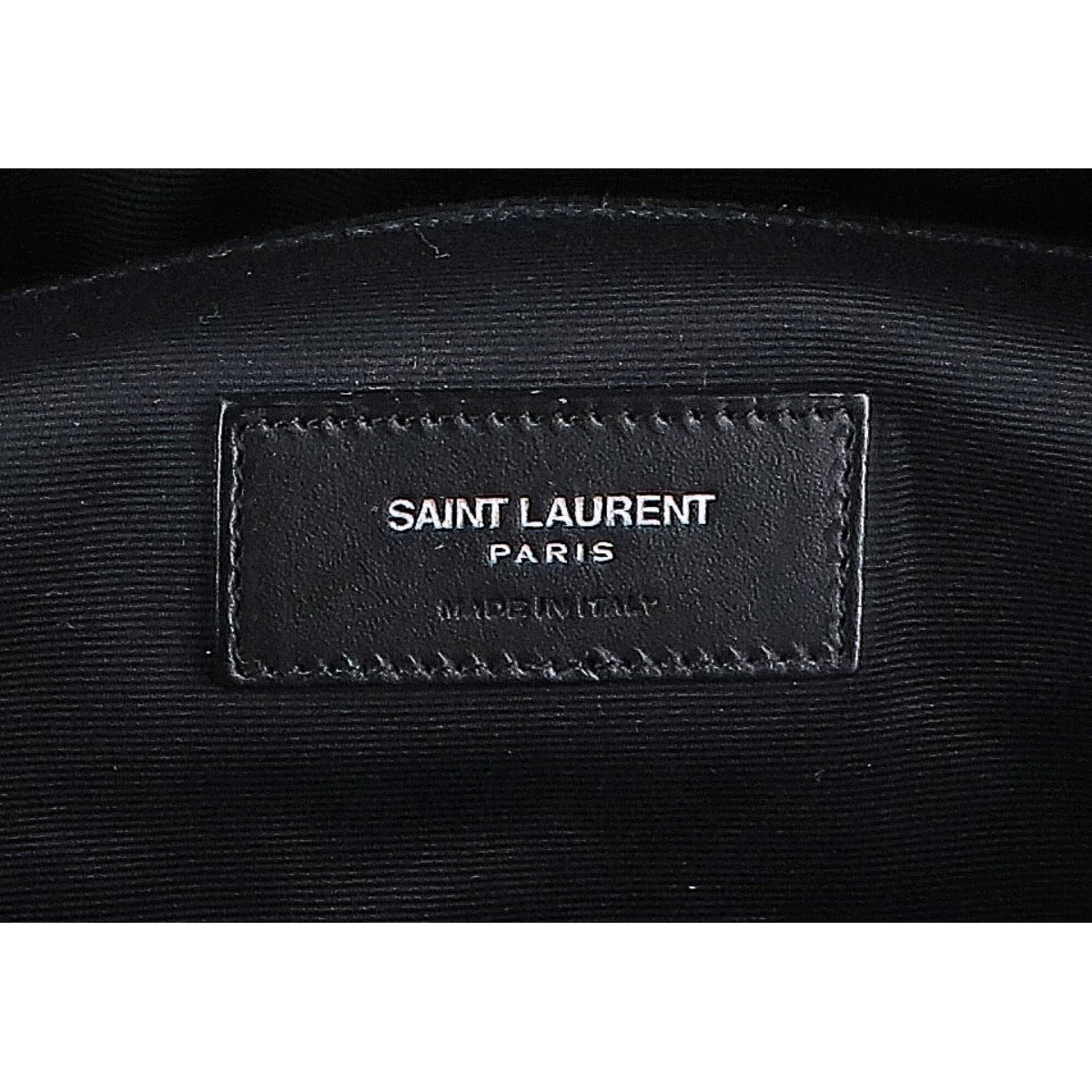 Saint Laurent Black Canvas Fanny Pack (Pre-Owned)