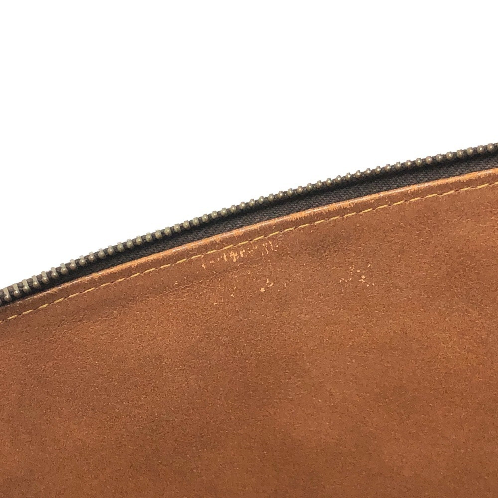 Louis Vuitton Brown Monogram Canvas Clutch Bag (Pre-Owned)