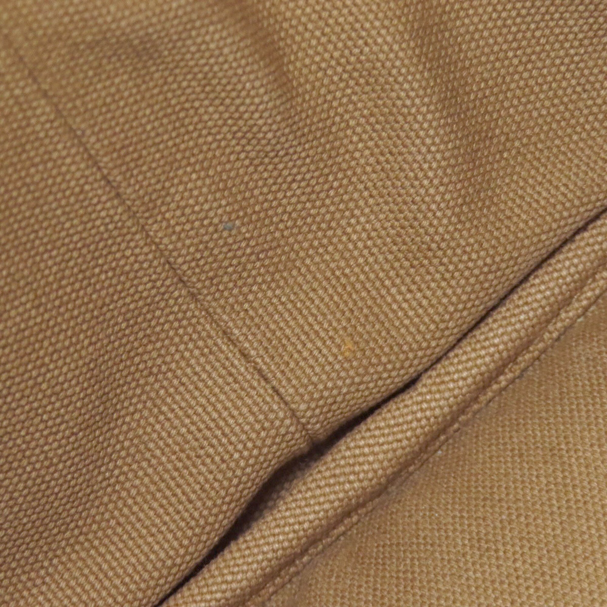Prada Brown Canvas Handbag (Pre-Owned)
