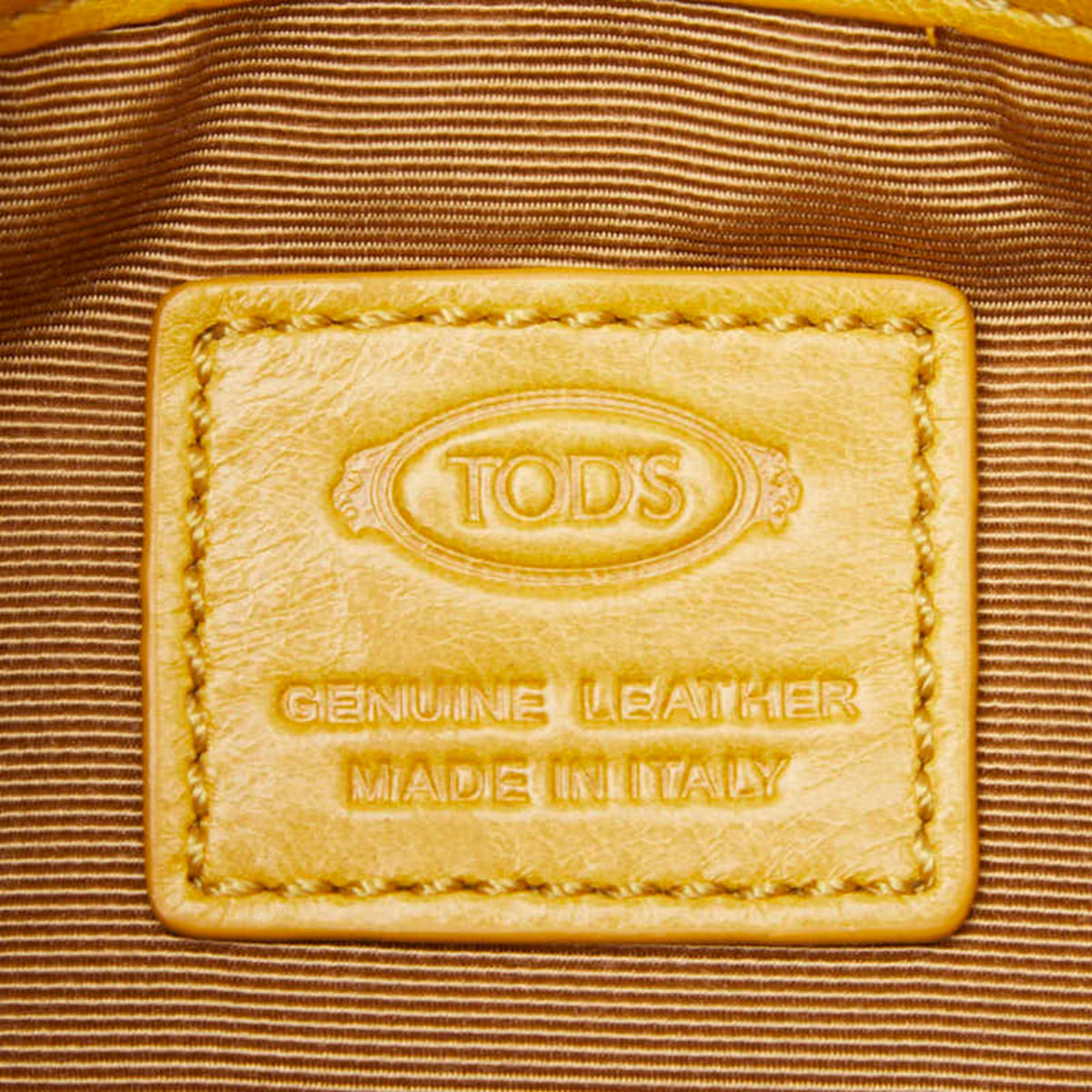 Tod's Yellow Leather Shoulder Bag (Pre-Owned)