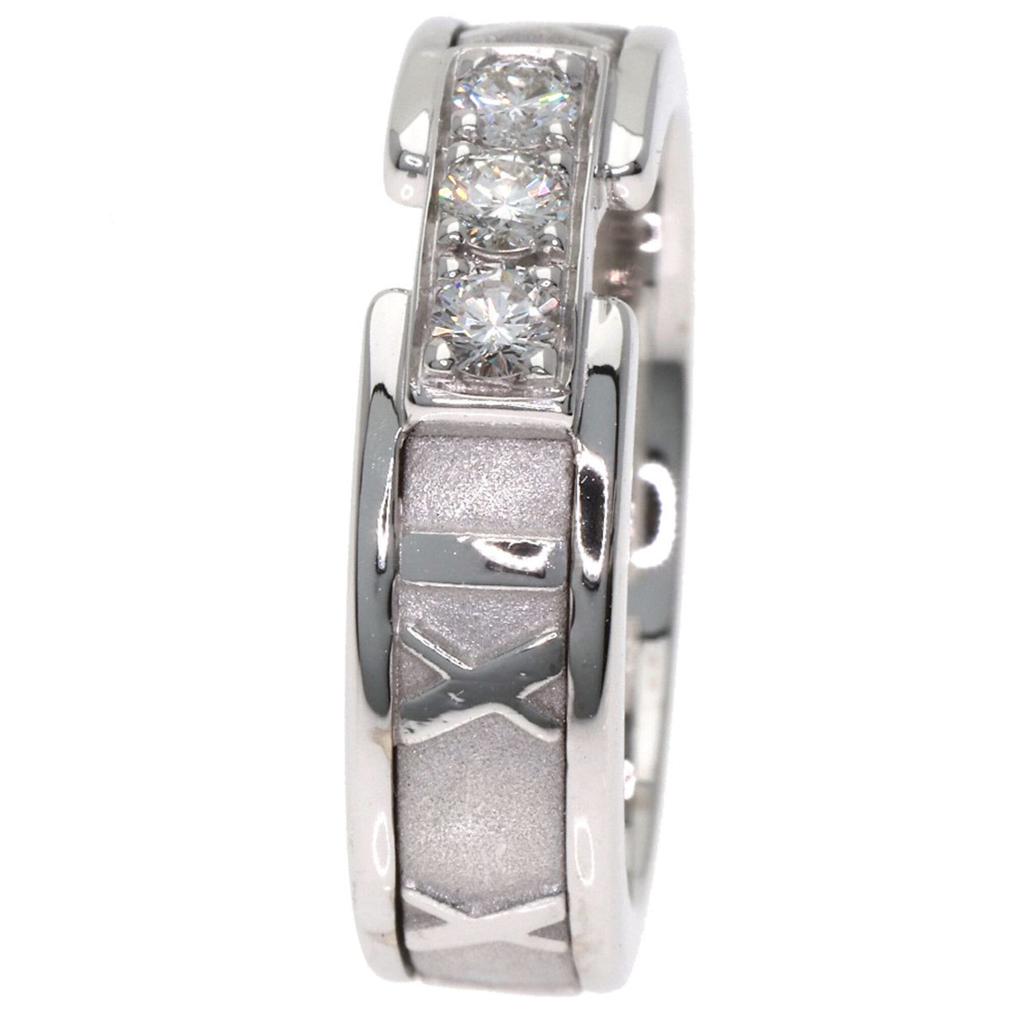 Tiffany Atlas White Gold (18K) Band Ring (Pre-Owned)