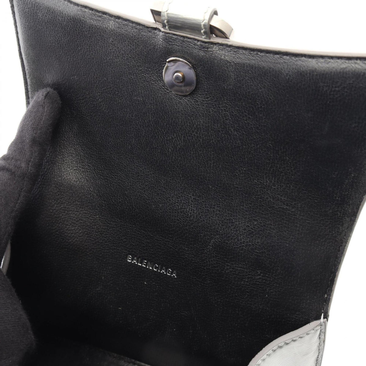 Balenciaga Silver Leather Handbag (Pre-Owned)
