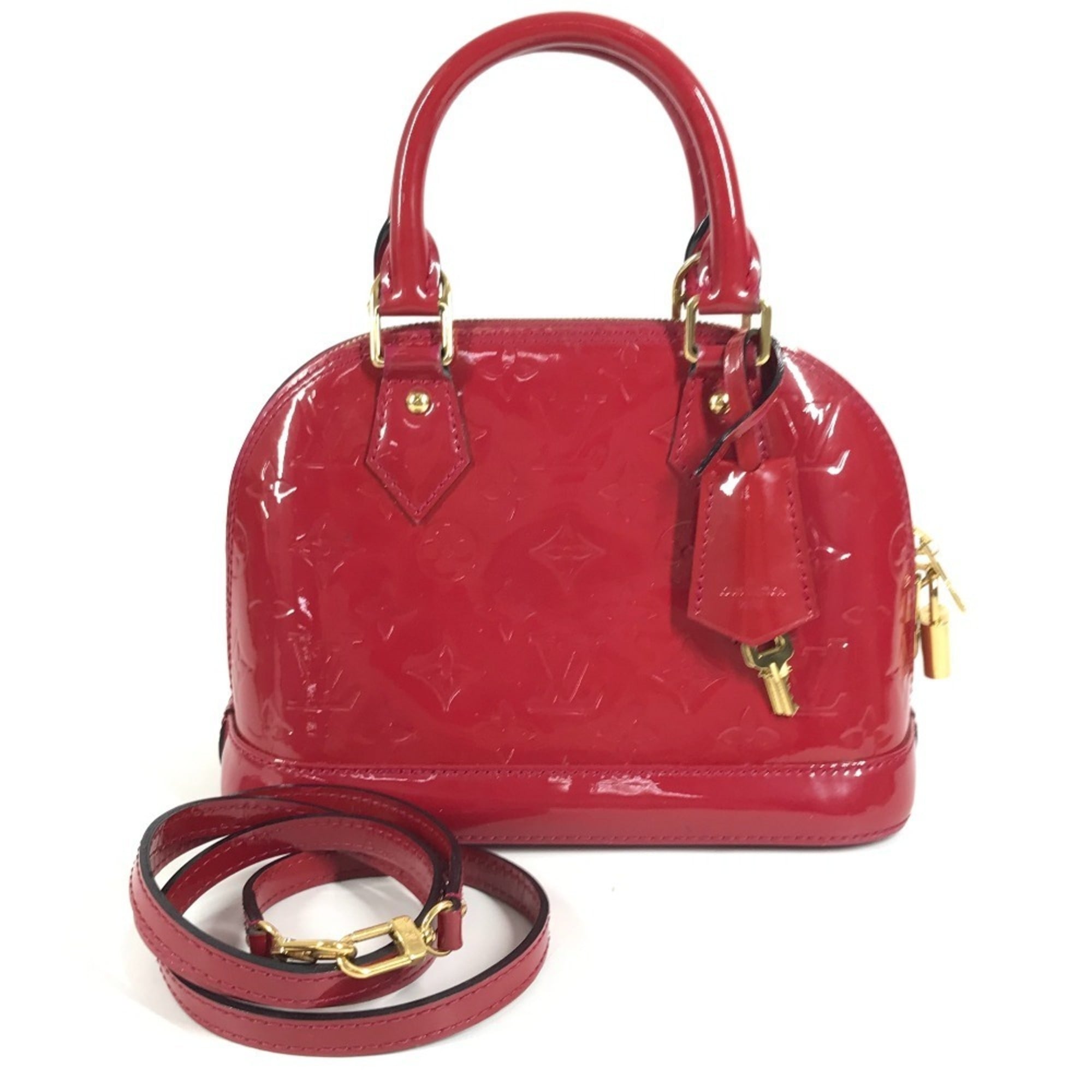 Louis Vuitton Monogram Vernis Indian Rose Monogram Vernis Handbag Shoulder Bag (Pre-Owned)