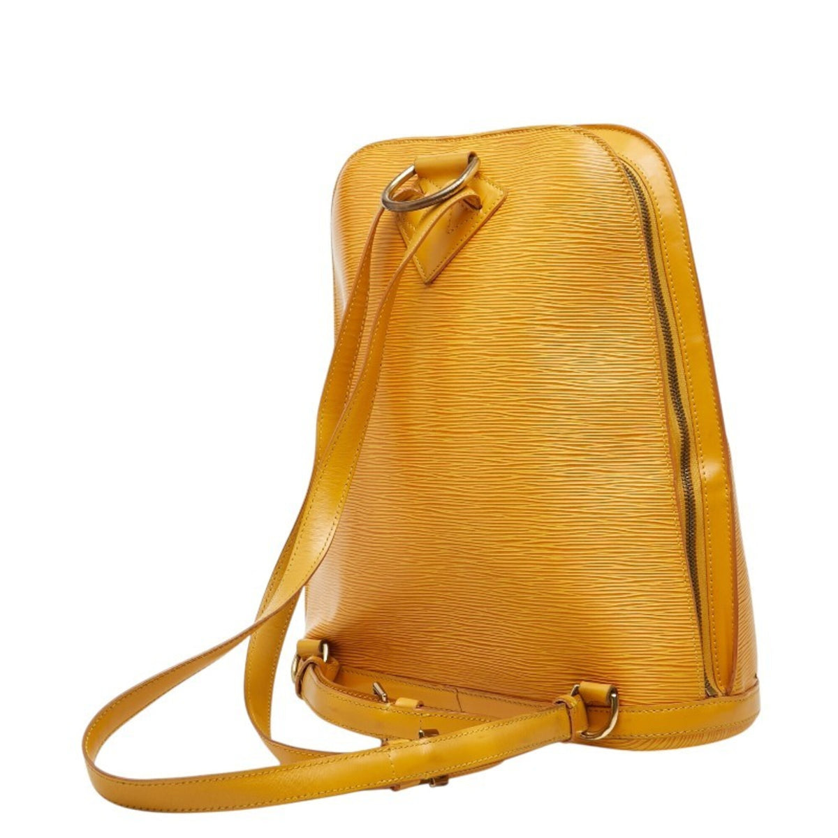 Louis Vuitton Yellow Leather Backpack (Pre-Owned)