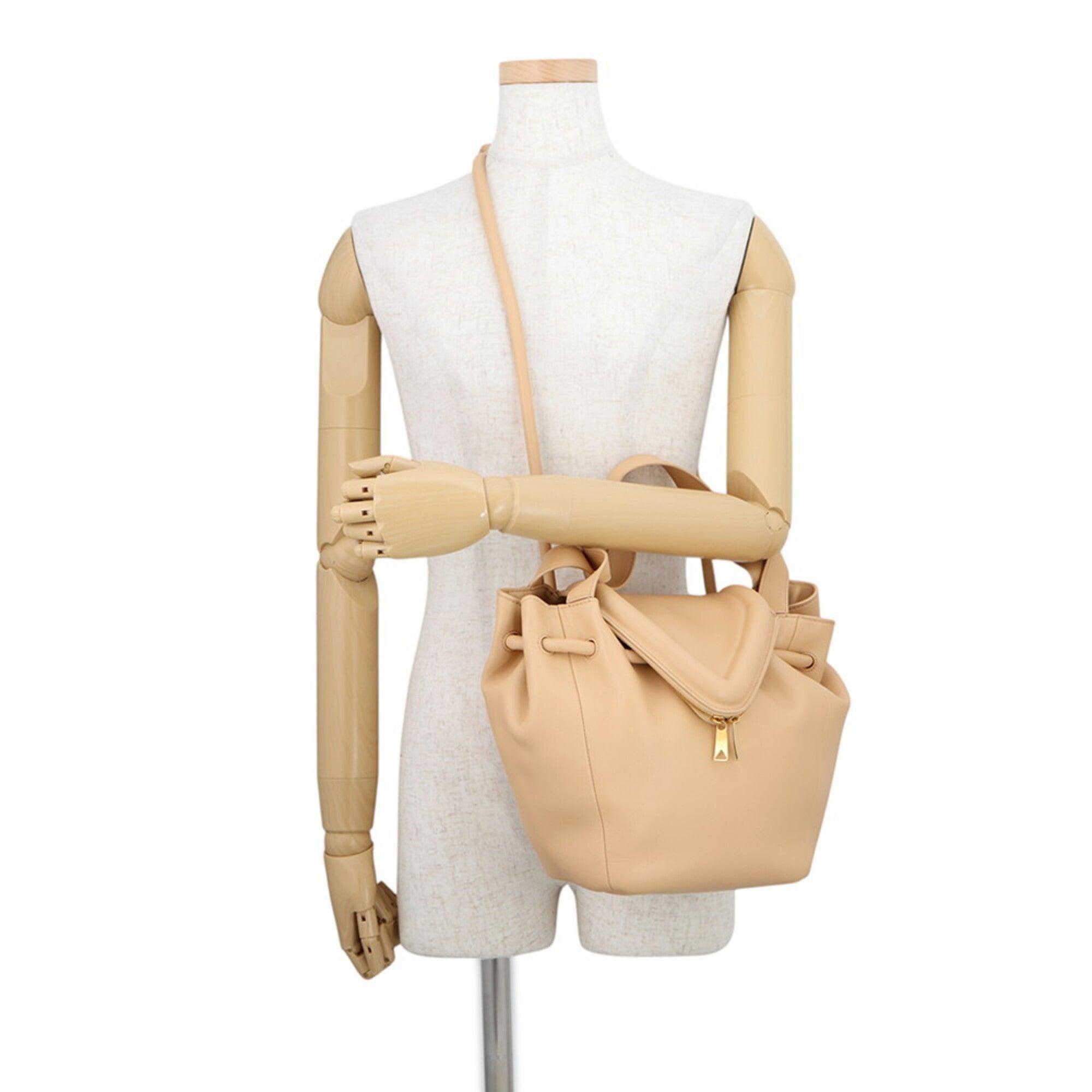 Bottega Veneta Brown Leather Handbag Shoulder Bag (Pre-Owned)