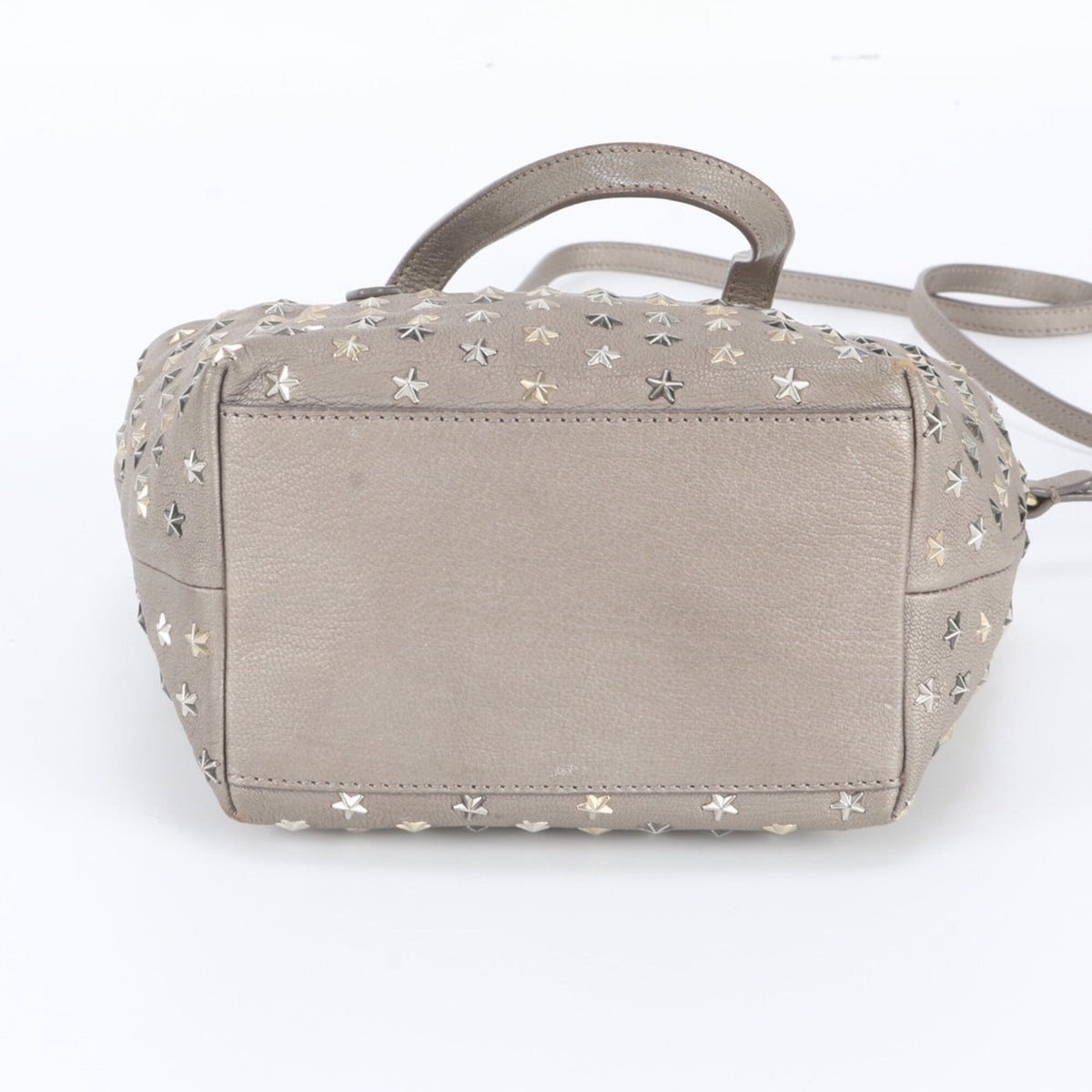 Jimmy Choo Brown Leather Handbag Shoulder Bag (Pre-Owned)